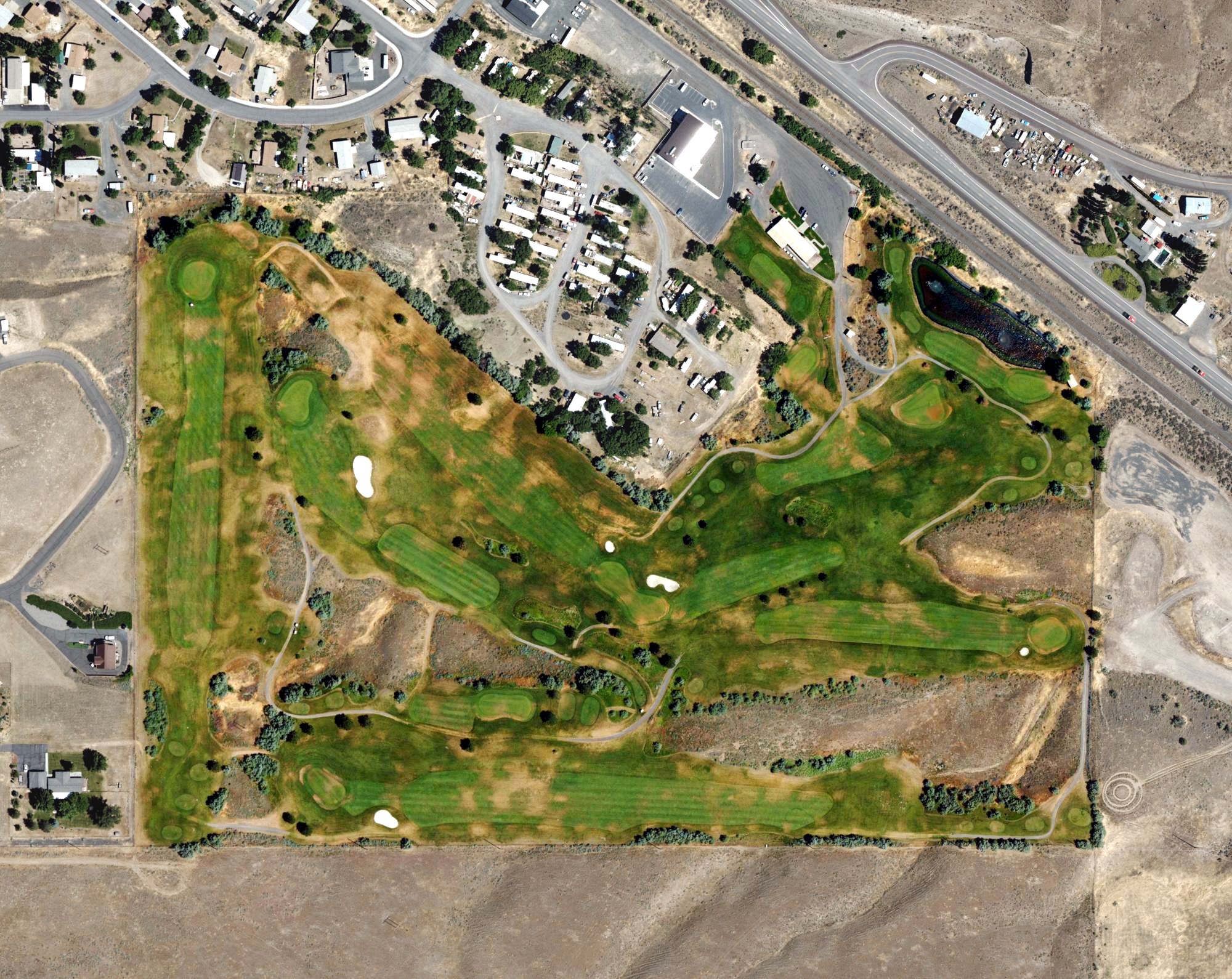 Aerial view of China Creek Golf Course, OR