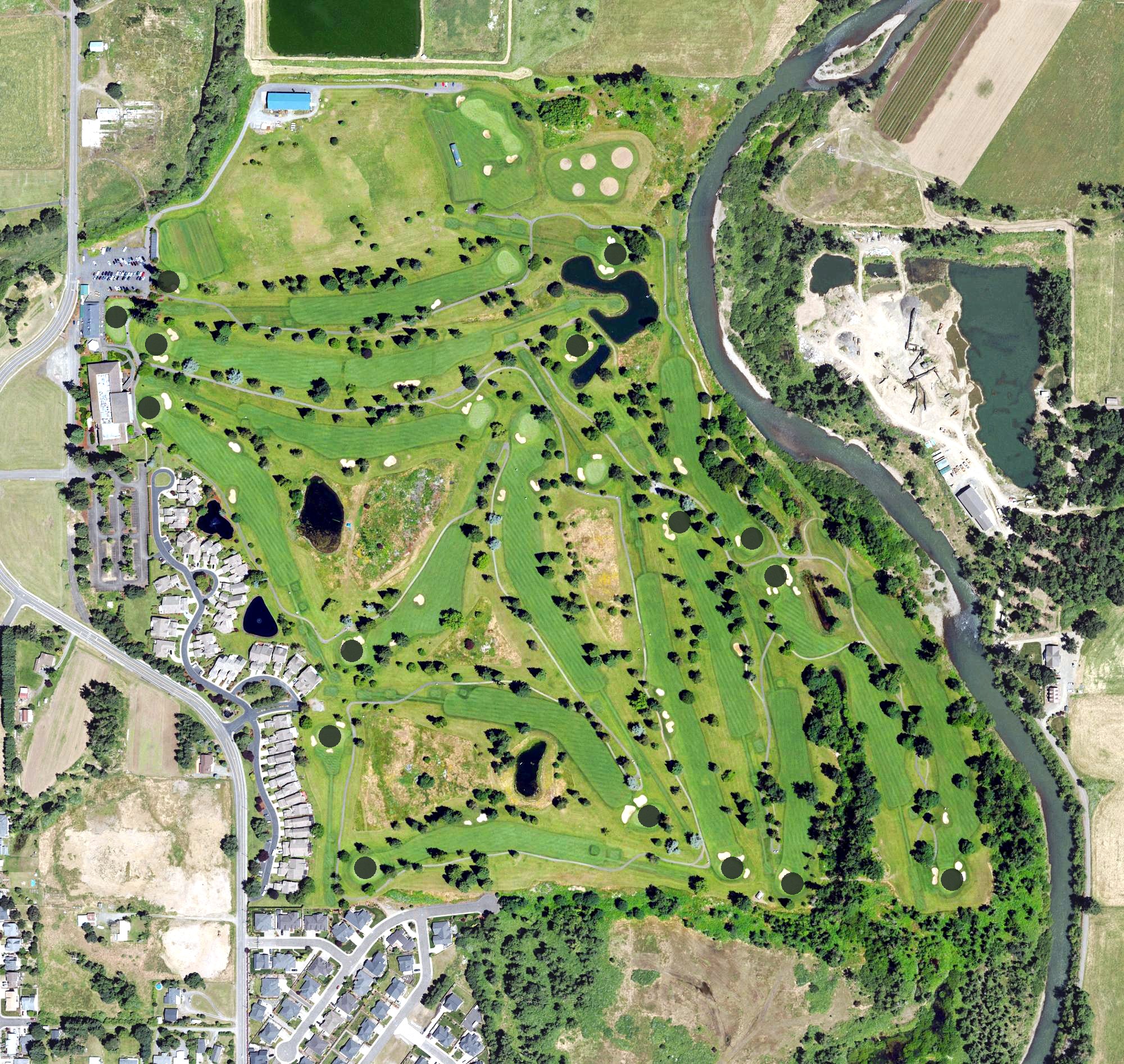 Aerial view of Emerald Valley Golf Course, OR