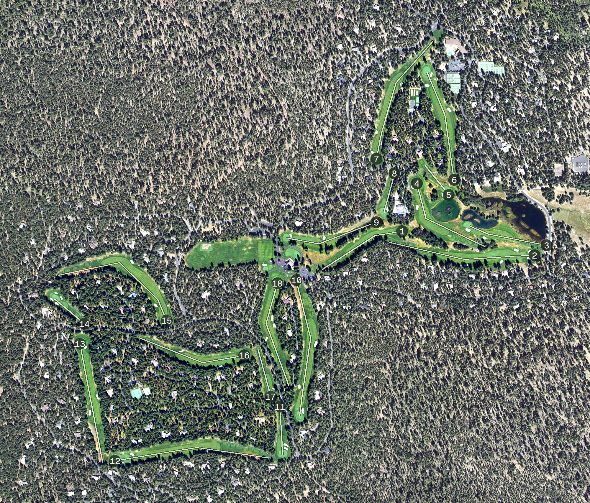 Aerial view of Glaze Meadow Golf Course, OR