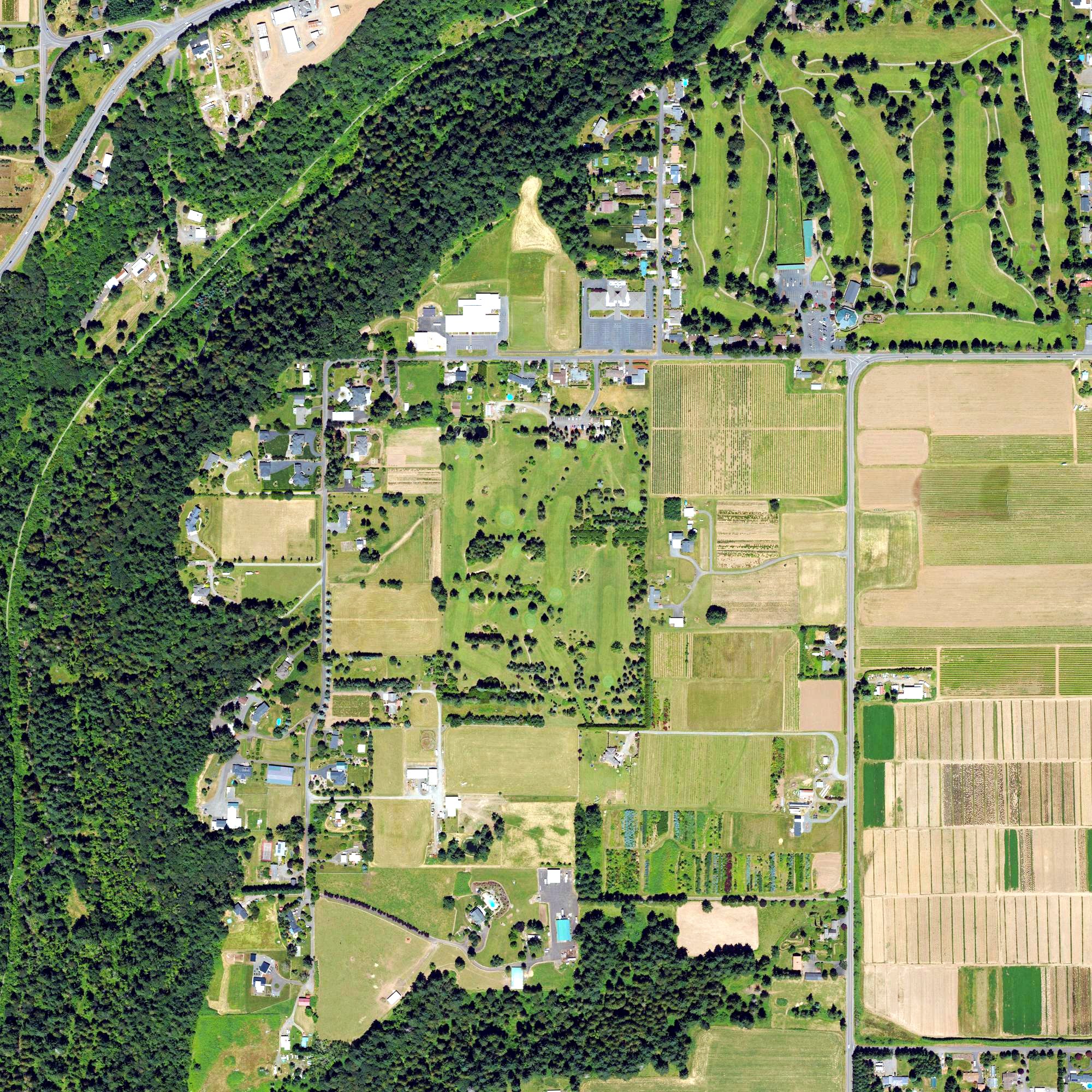 Aerial view of Greenlea Golf Course, OR