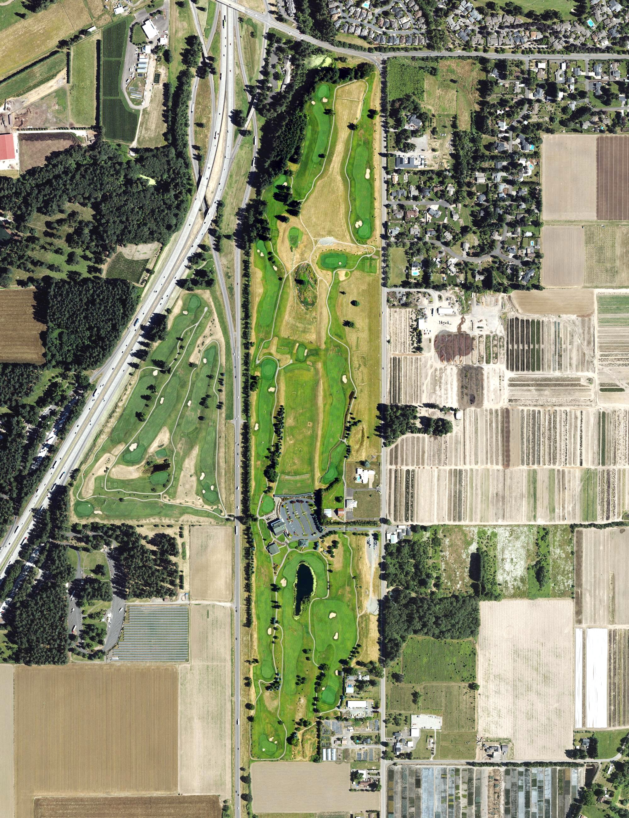 Aerial view of Langdon Farms Golf Course, OR