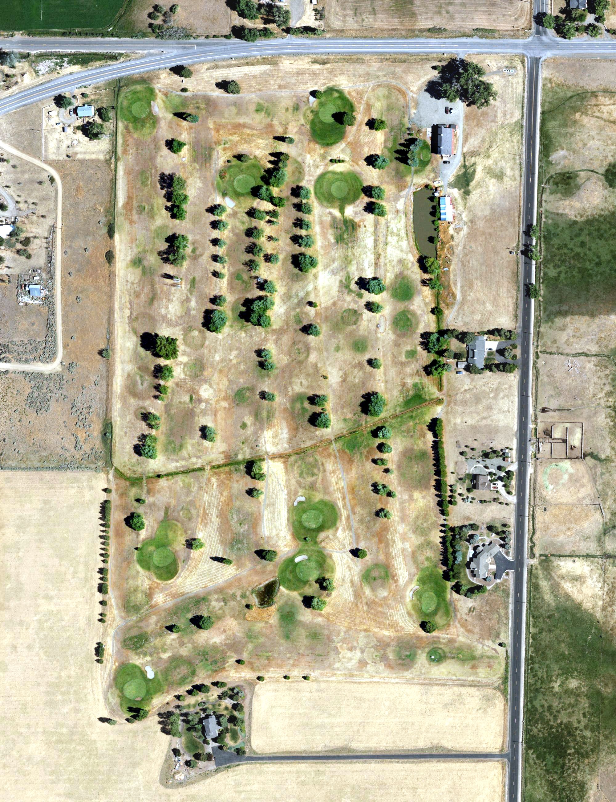 Aerial view of Mark Clark Golf Course, OR