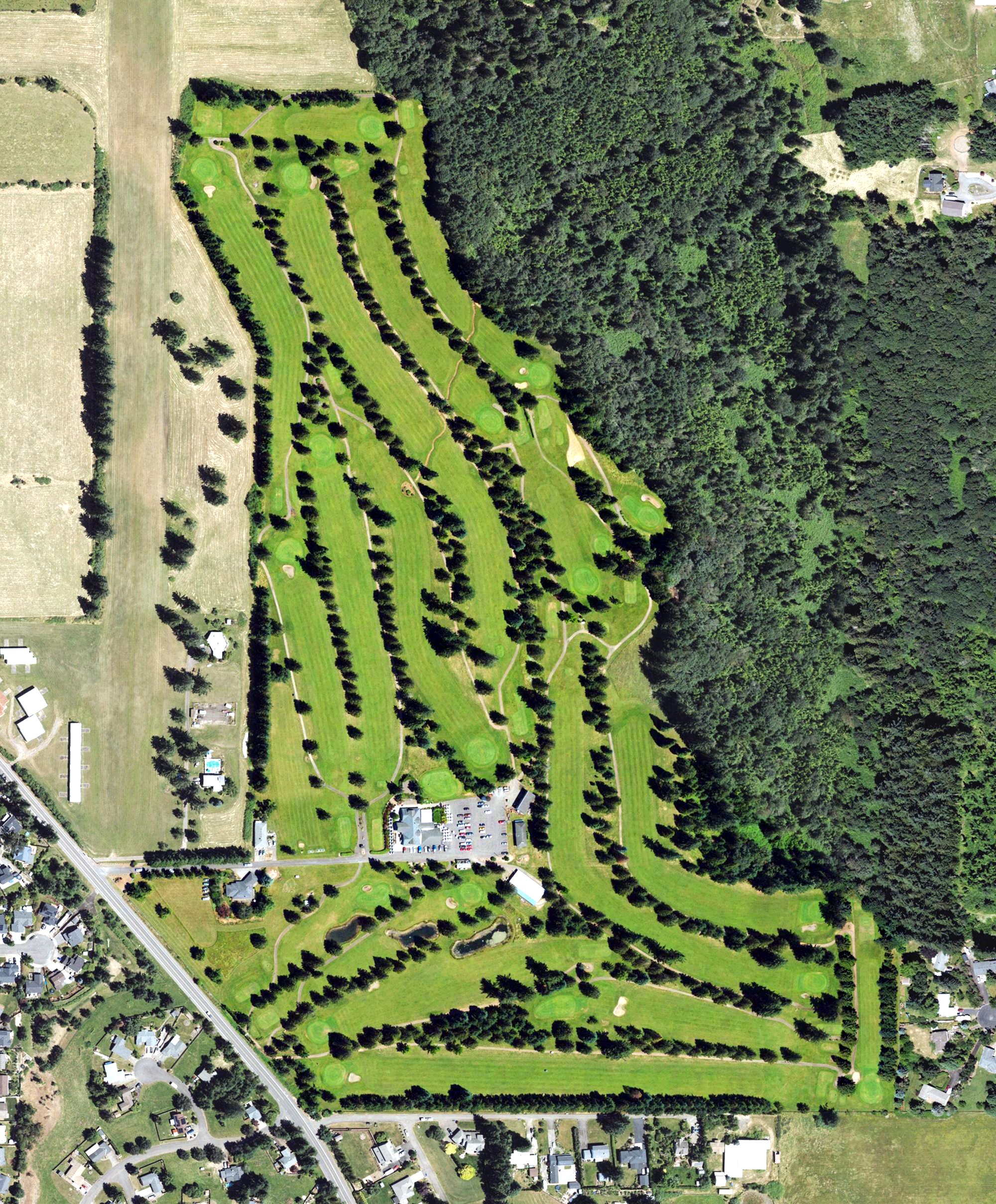 Aerial view of Oregon City Golf Club, OR