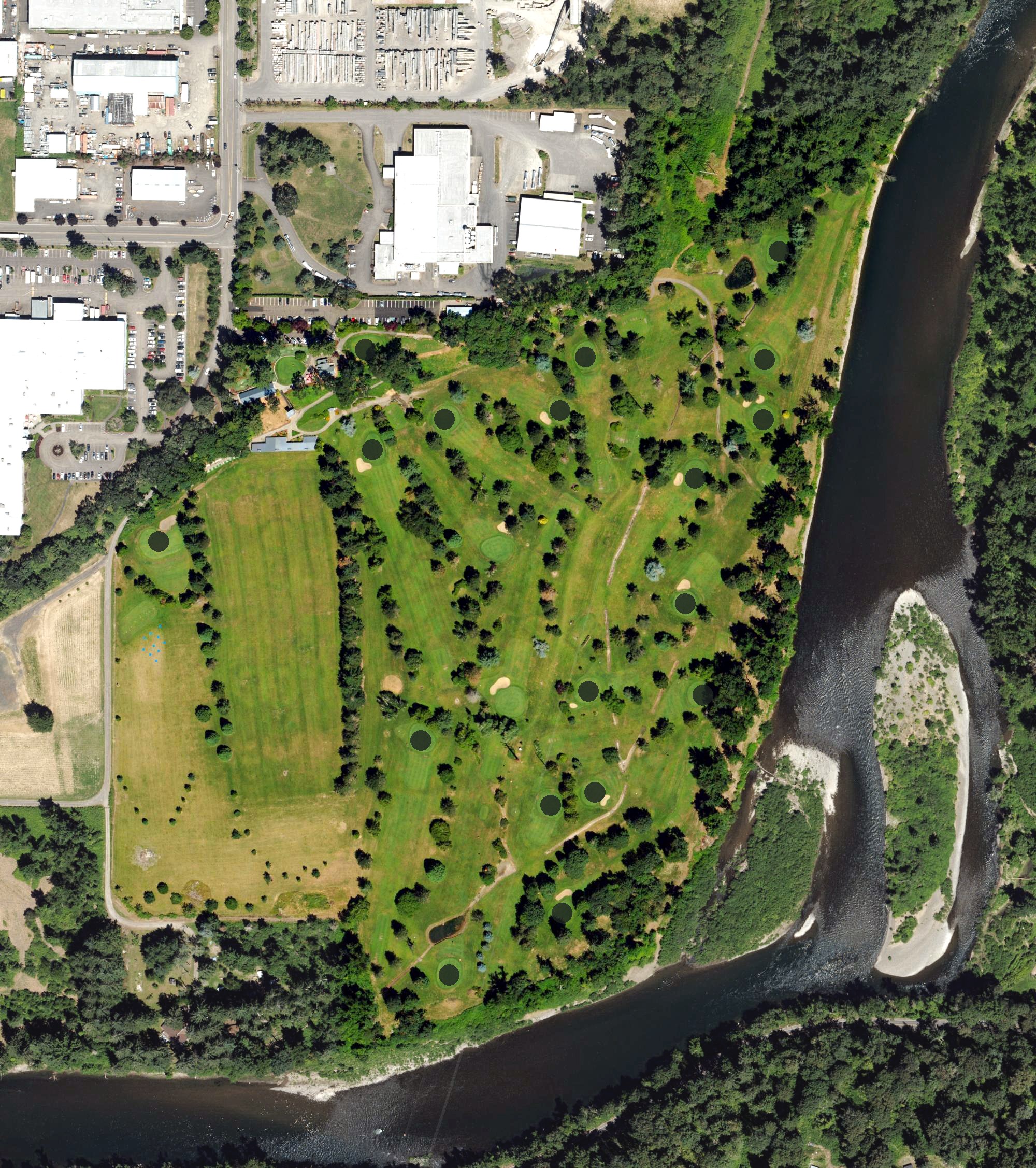 Aerial view of Sah-hah-lee Golf Course, OR