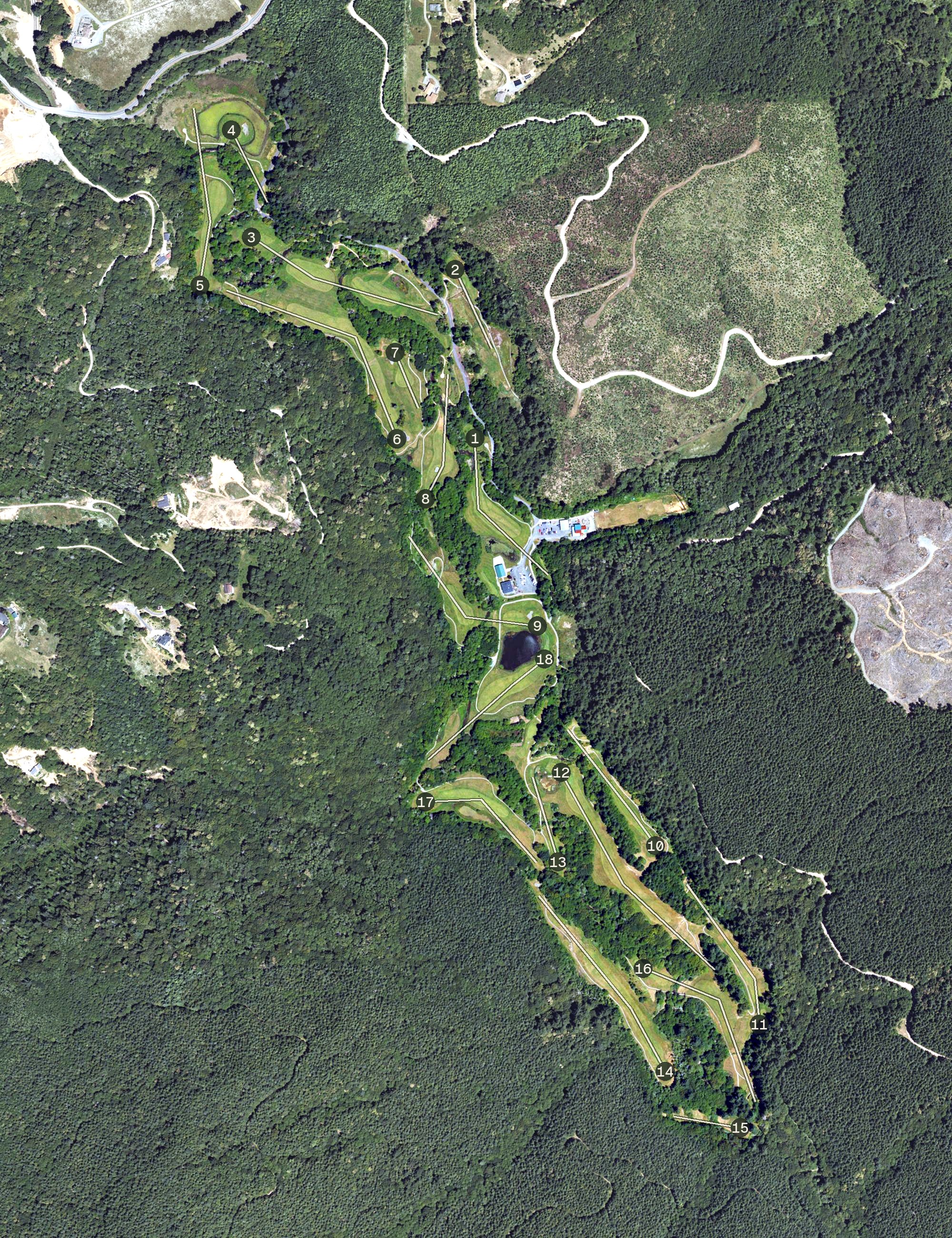 Aerial view of Salmon Run Golf Course, OR
