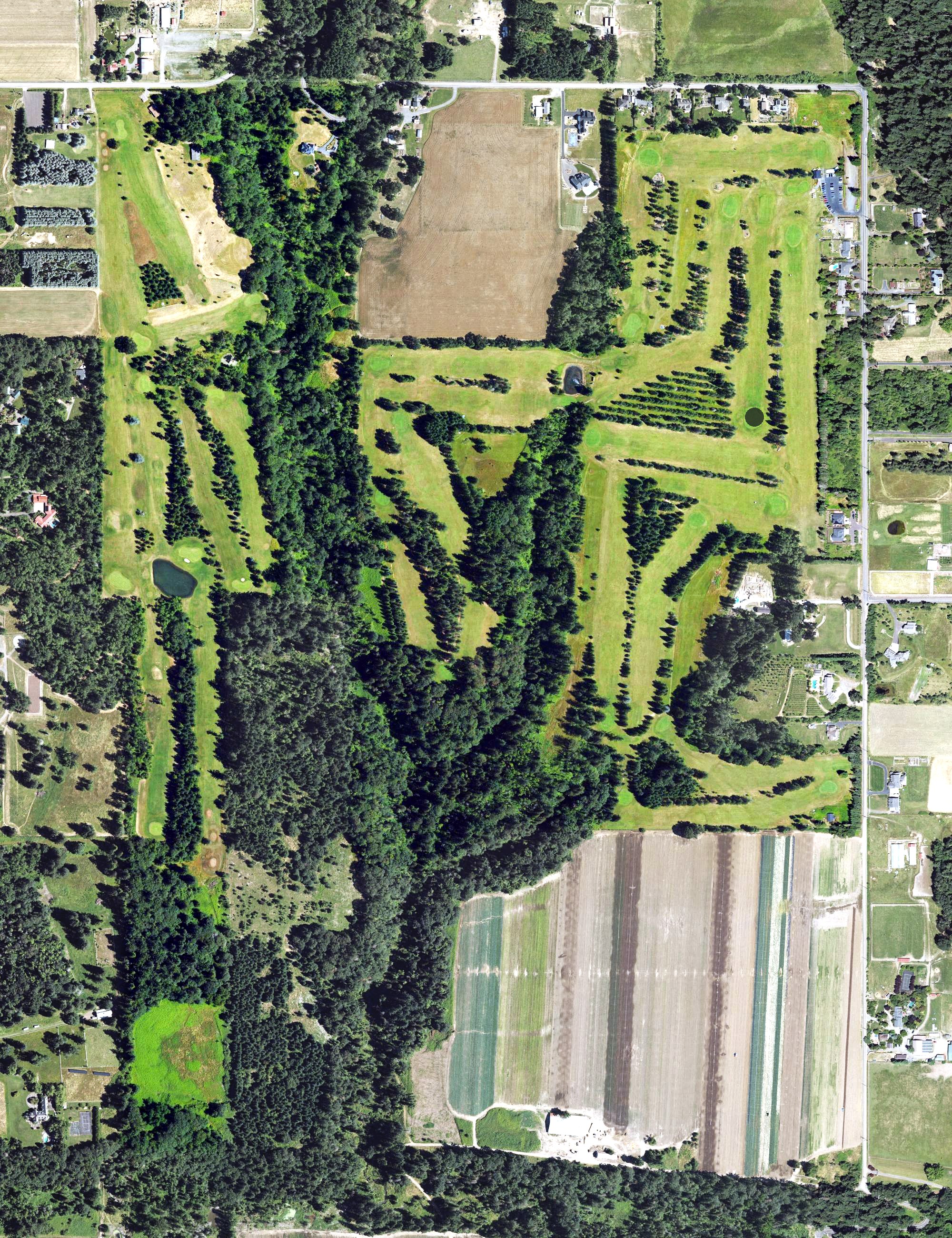 Aerial view of Sandelie Golf Course, OR