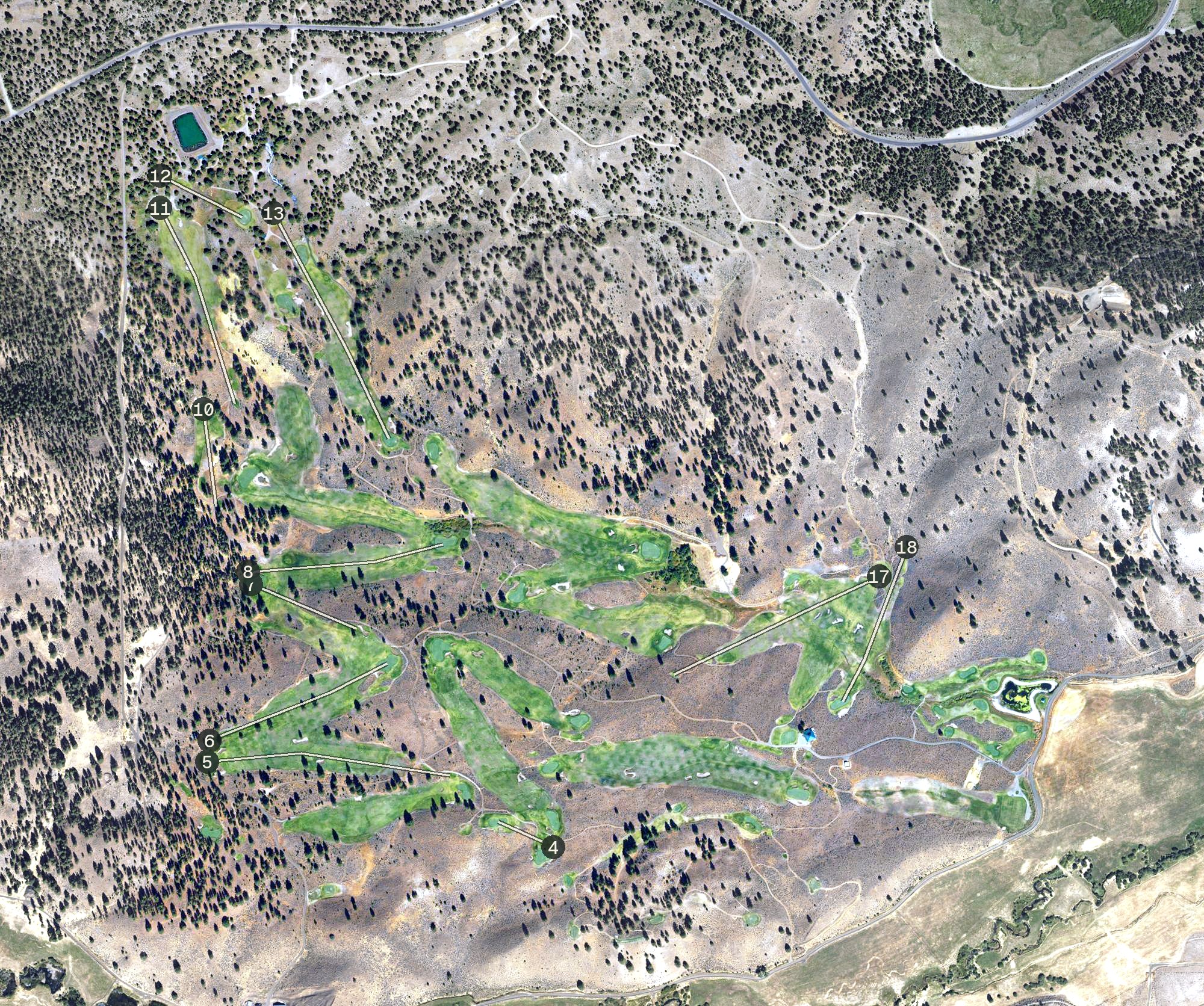 Aerial view of Silvies Ranch, OR