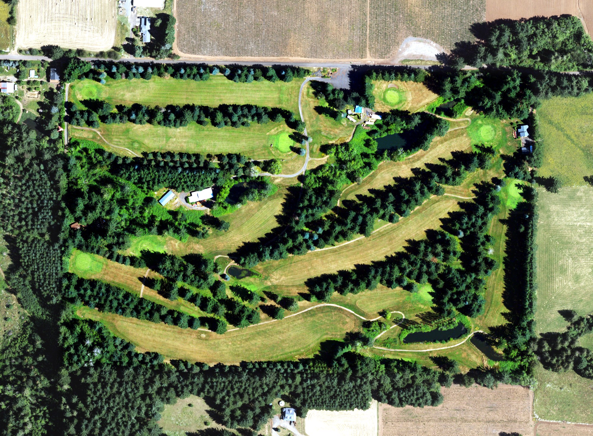 Aerial view of Springwater Golf Course, OR