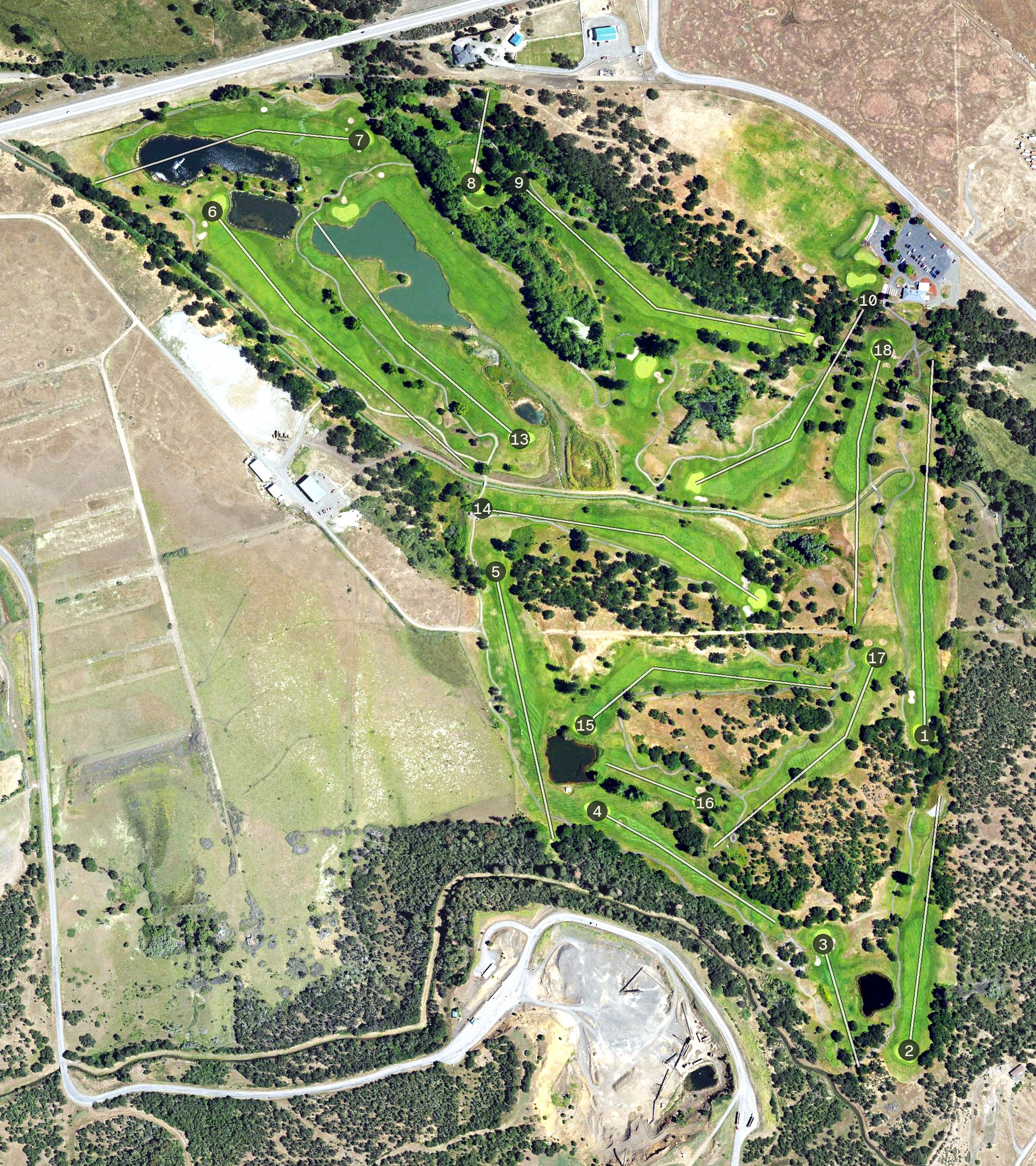 Aerial view of Stone Ridge Golf Club, OR