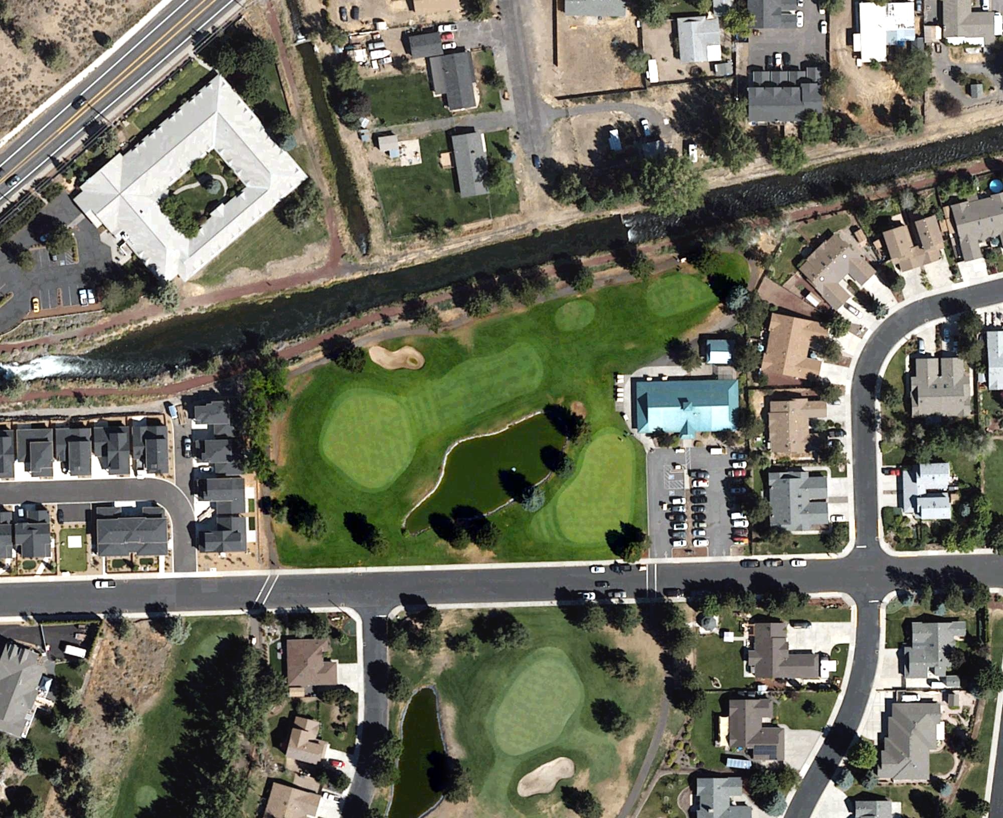 Aerial view of The Greens at Redmond, OR