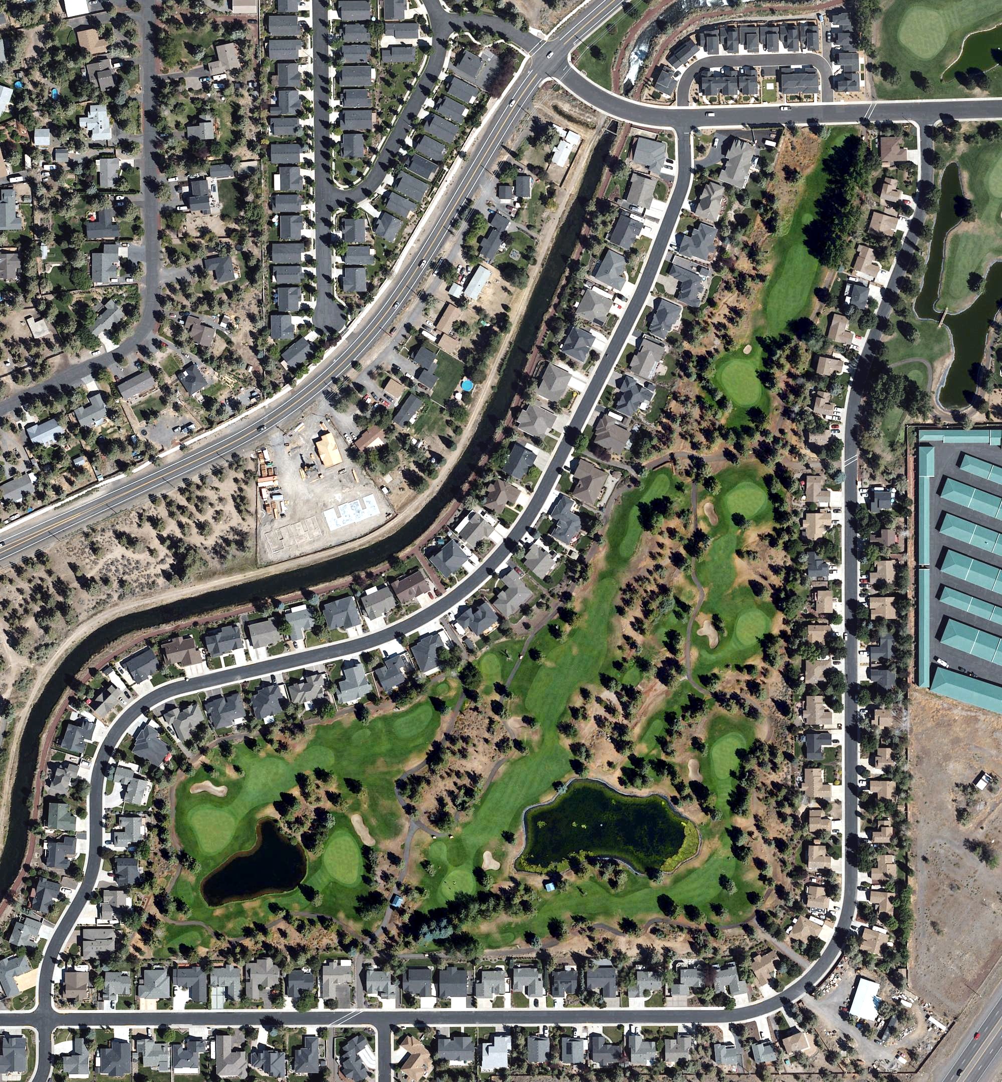 Aerial view of The Greens at Redmond, OR