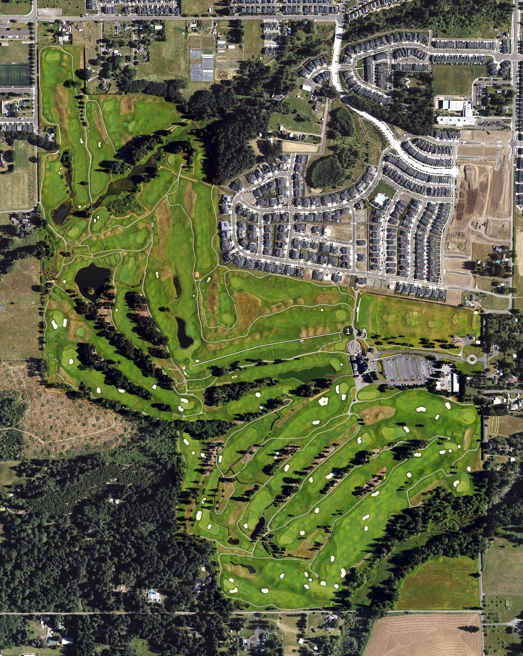 Aerial view of The Reserve, OR