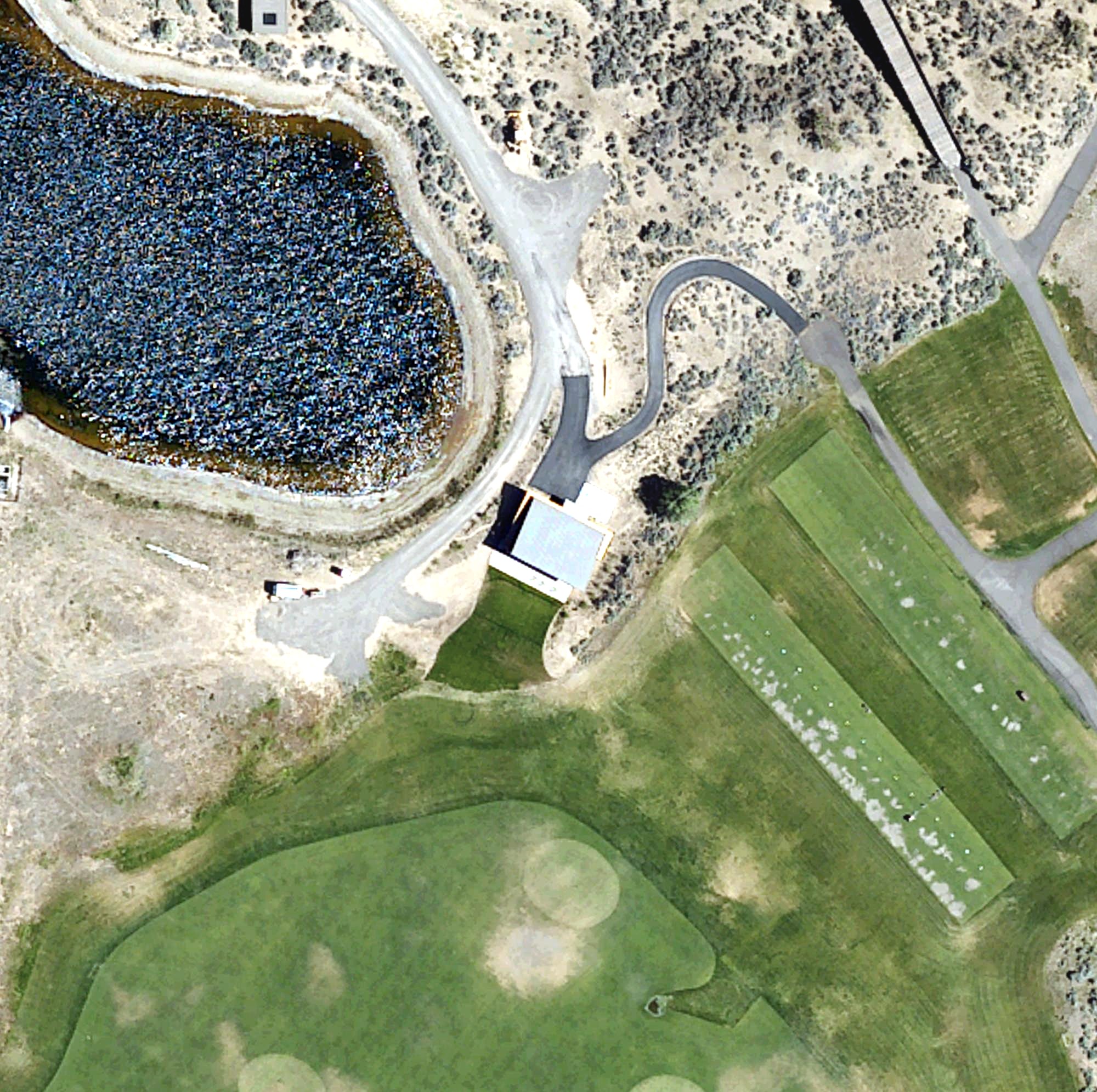 Aerial view of The Shed, OR