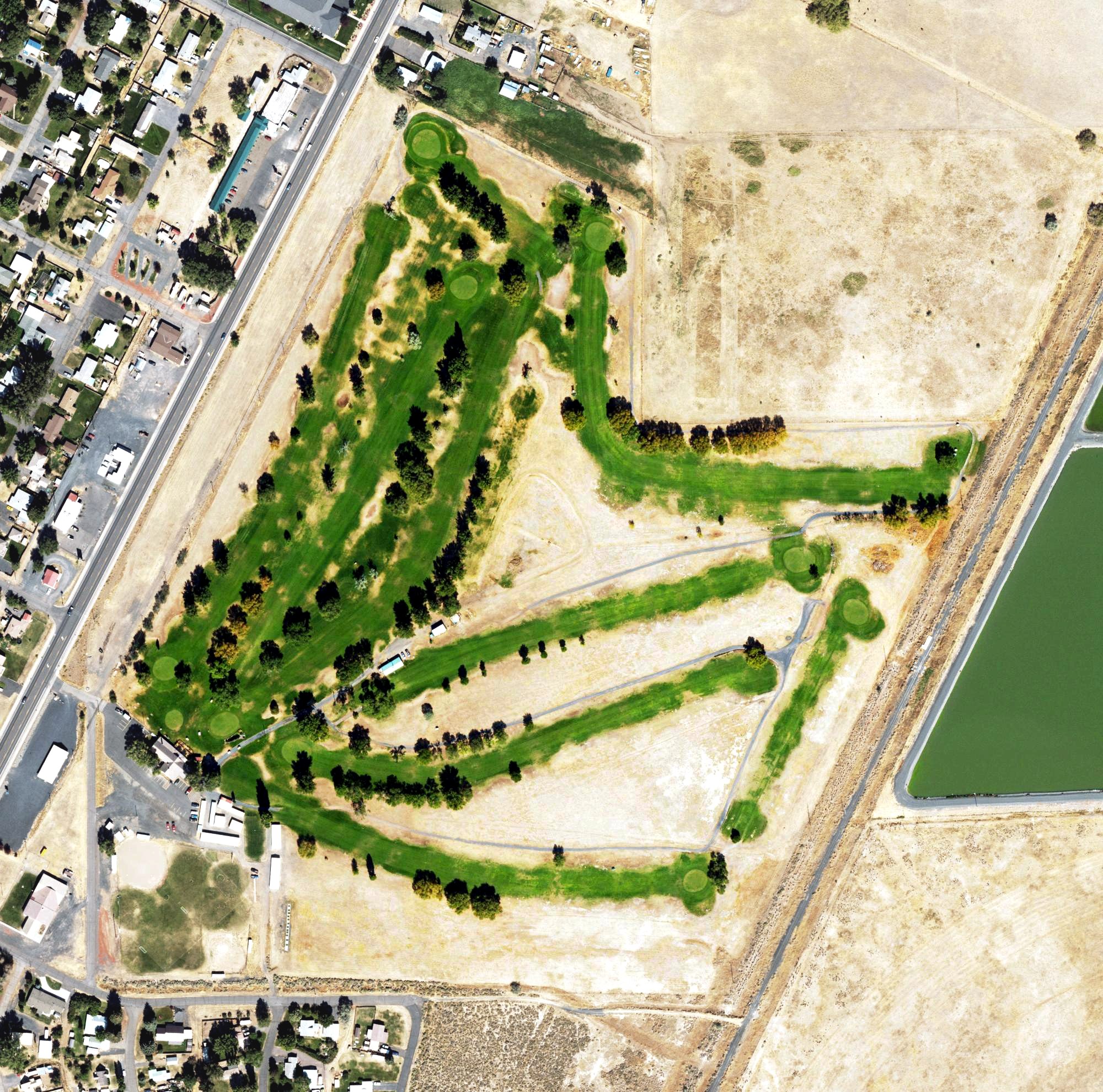 Aerial view of Valley Golf Club, OR