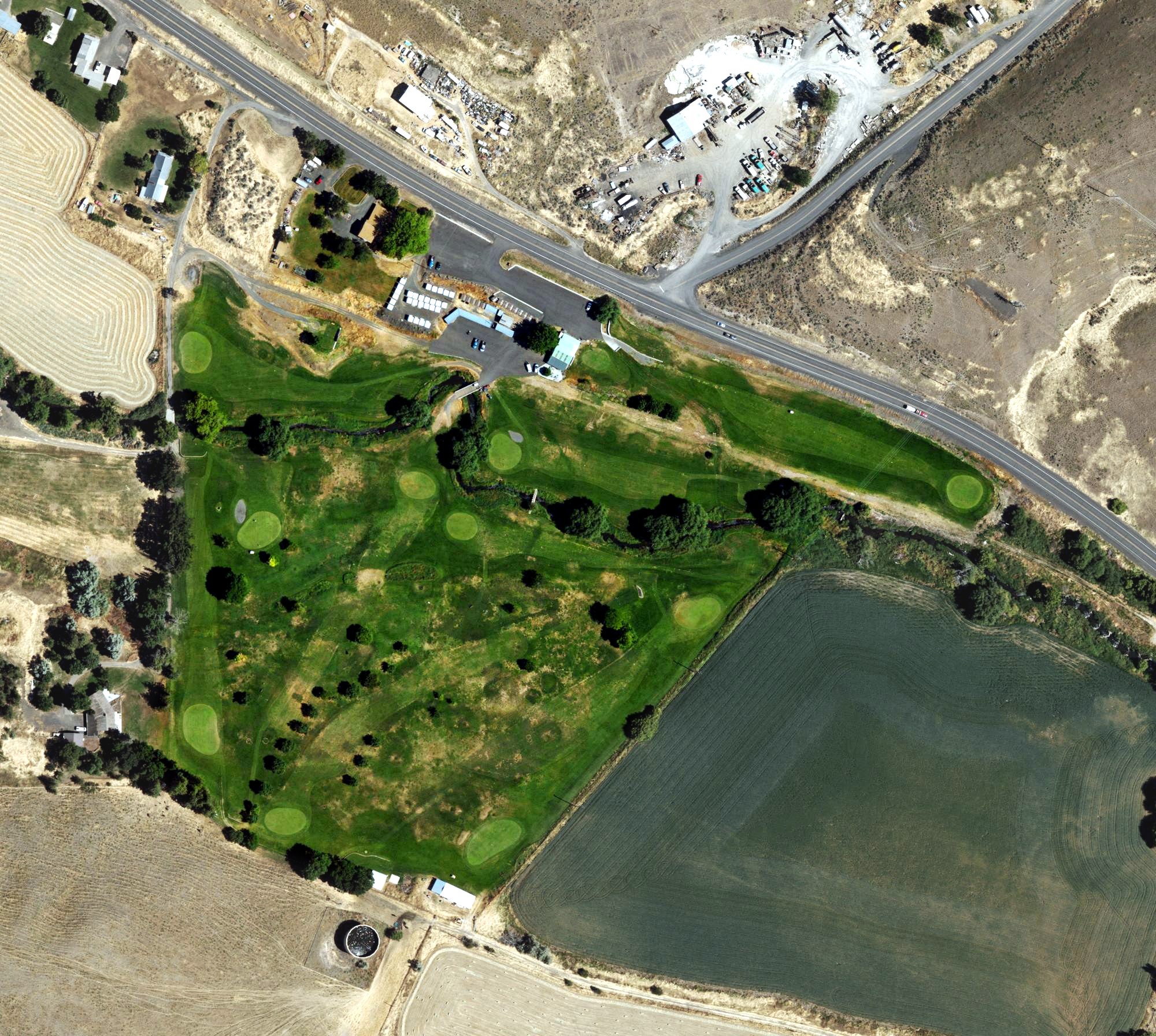 Aerial view of Willow Creek Country Club, OR