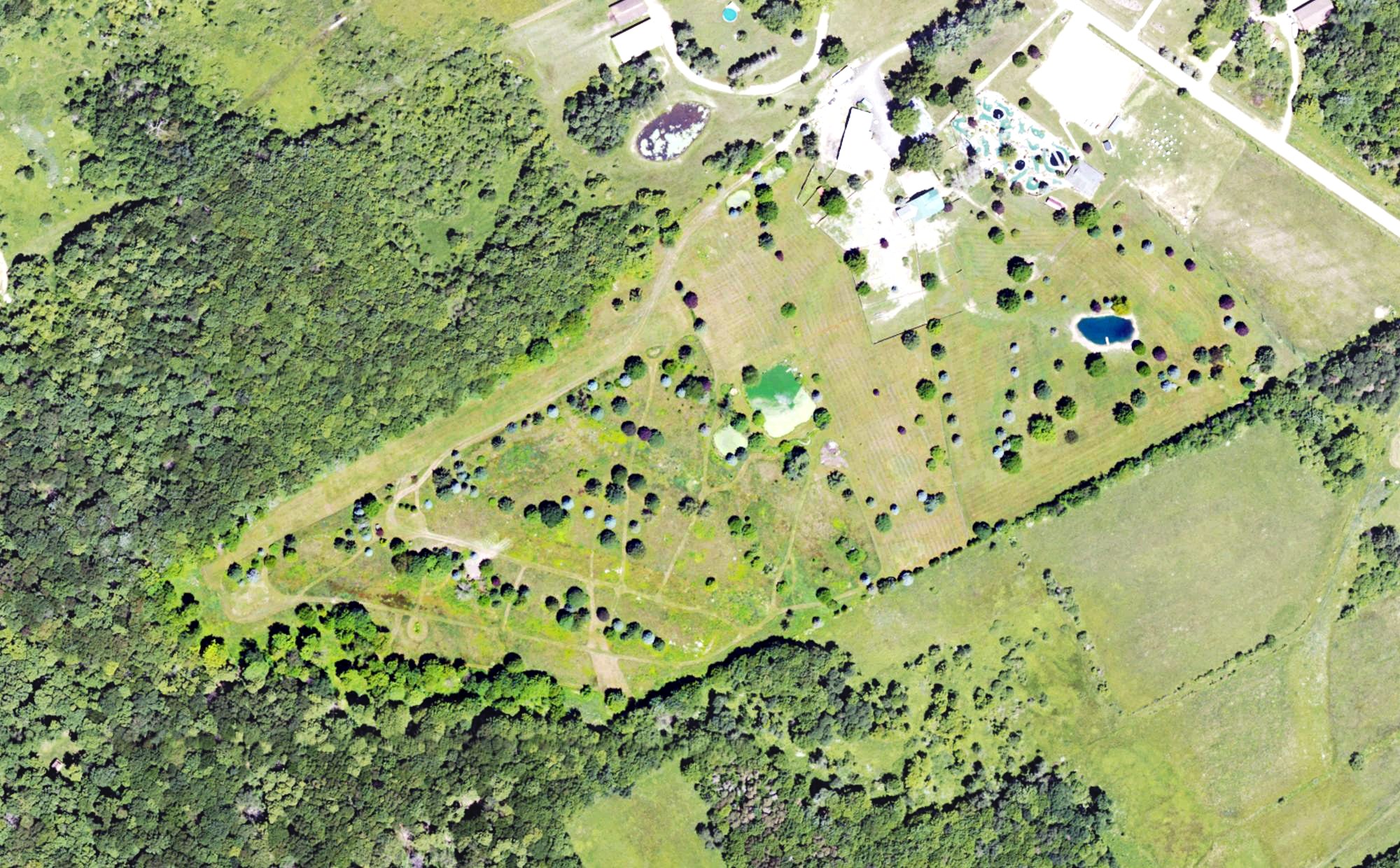 Aerial view of Adventures Erie at Lake Pleasant, PA