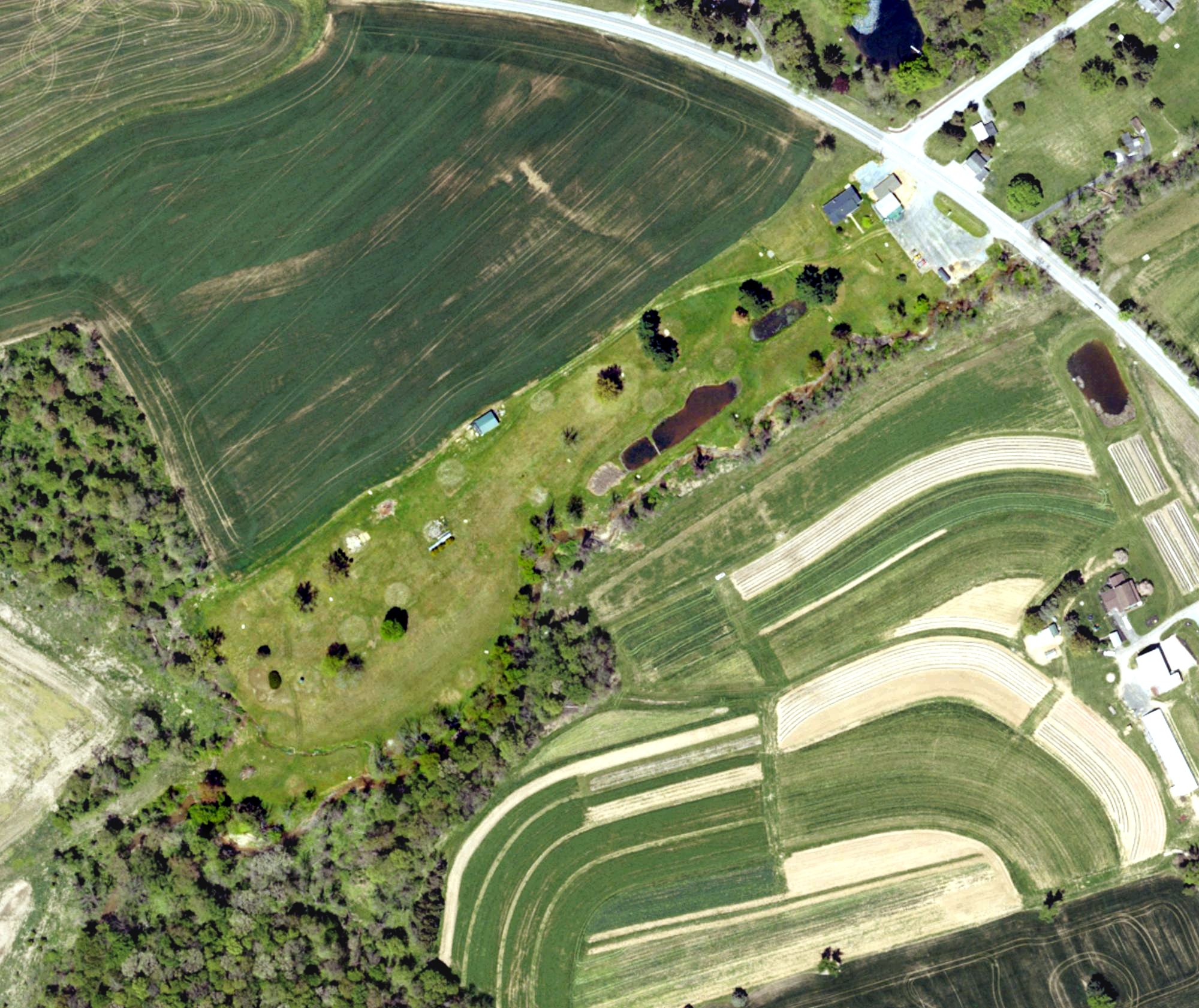 Aerial view of Anchored Soul Golf, PA