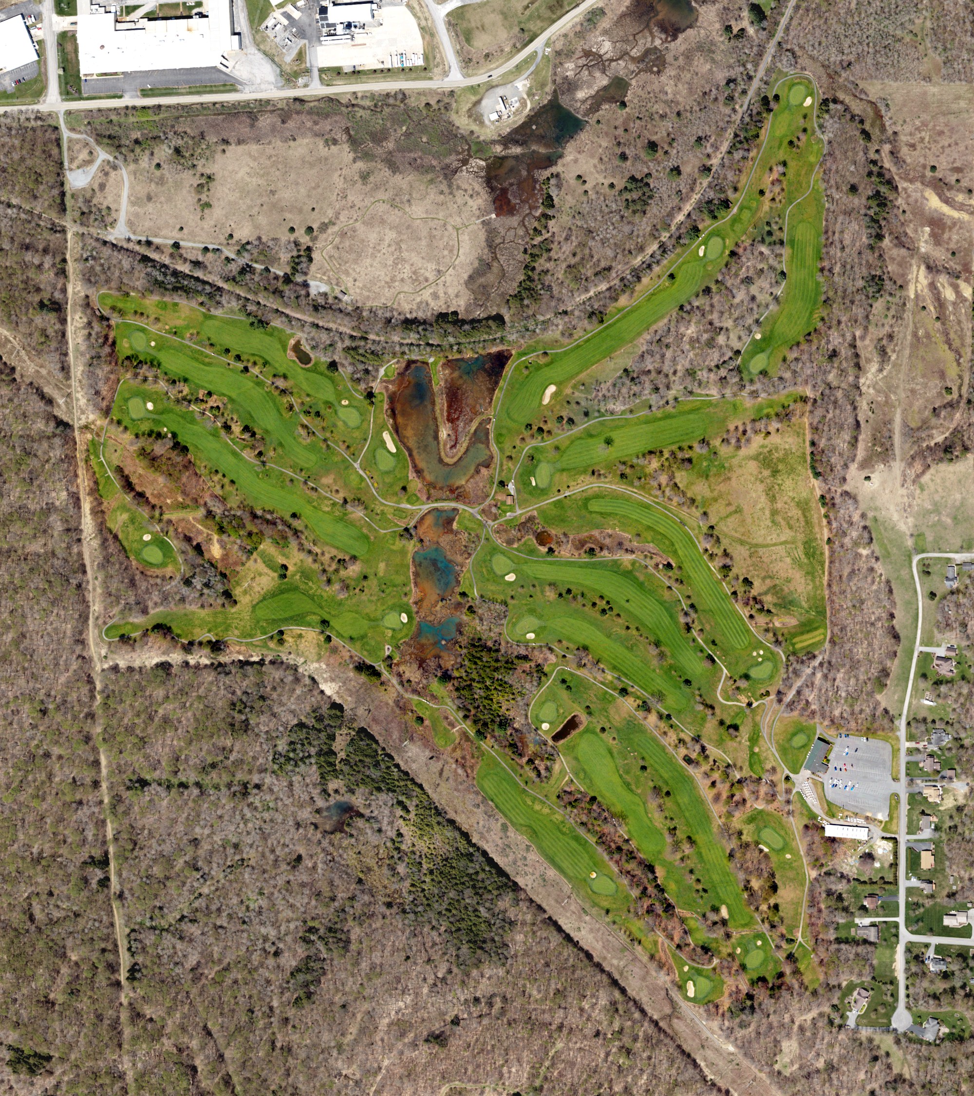 Aerial view of Bavarian Hills, PA