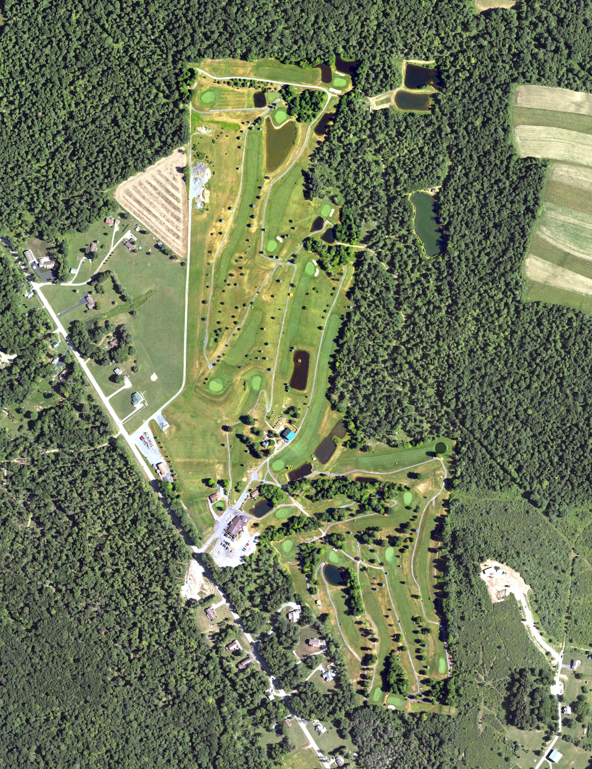 Aerial view of Beechwoods Golf Course, PA