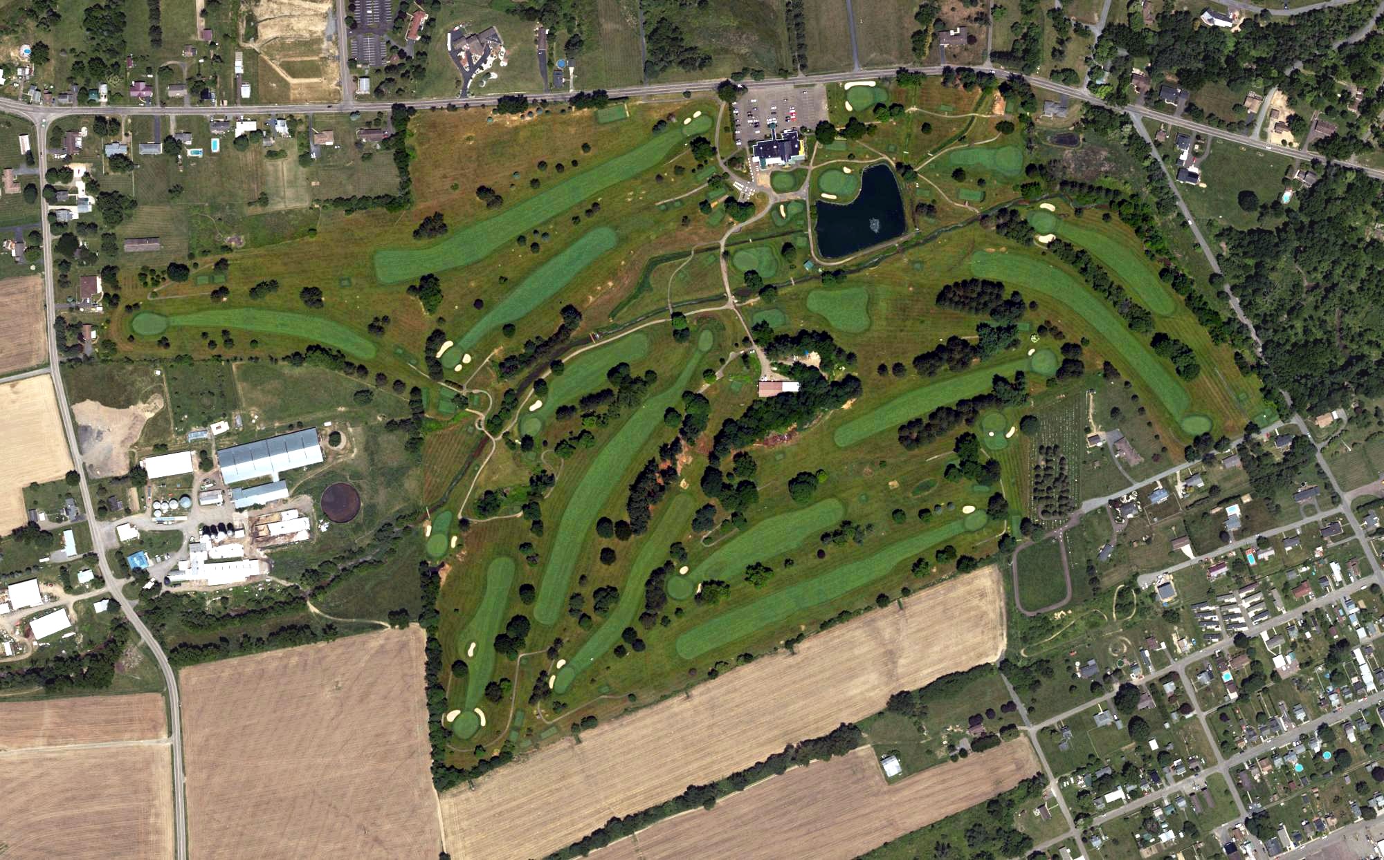 Aerial view of Berwick Golf Club, PA