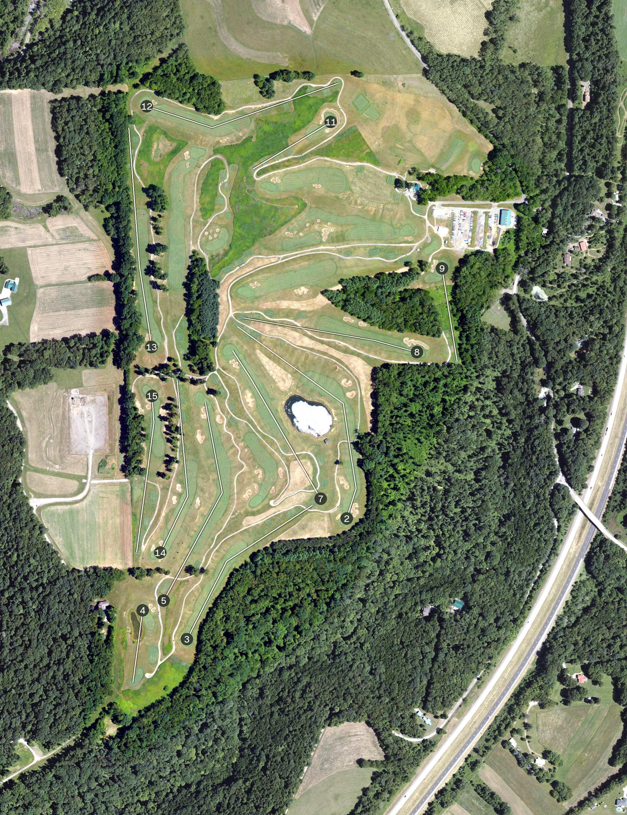 Aerial view of Birdsfoot, PA