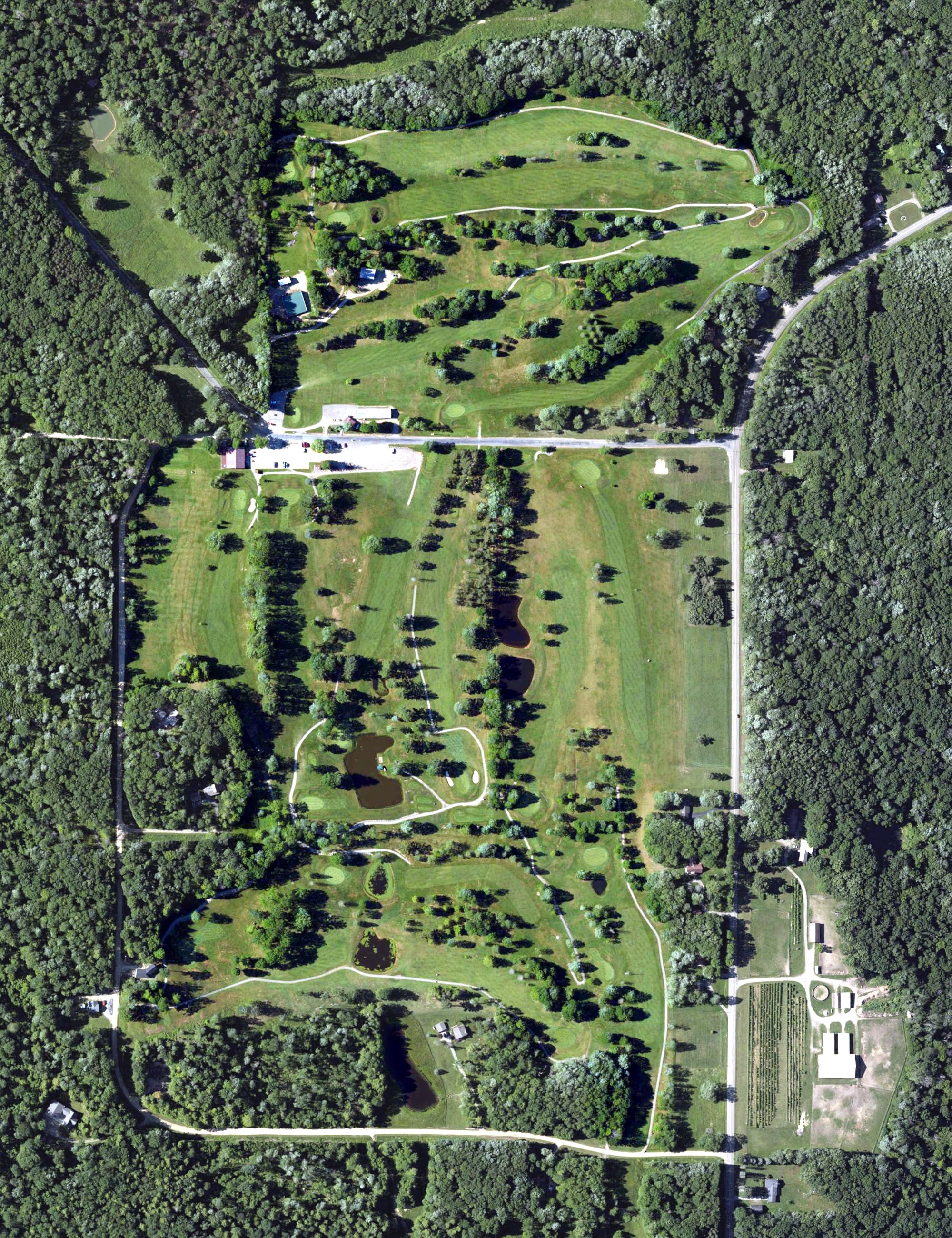Aerial view of Blueberry Hill Golf Course, PA