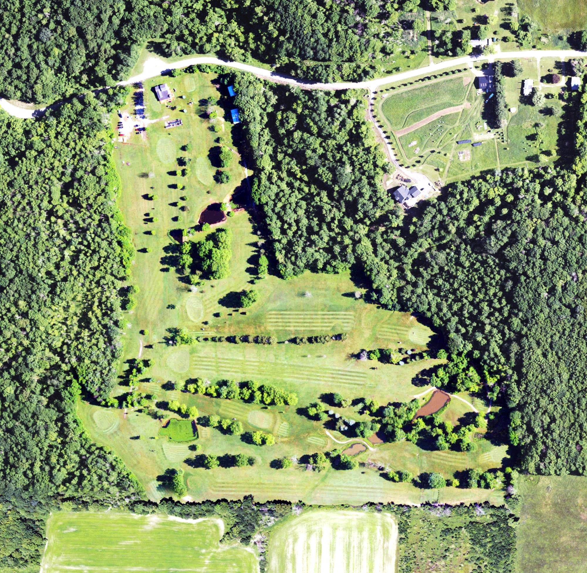 Aerial view of Brabender's Southwoods Golf Course, PA