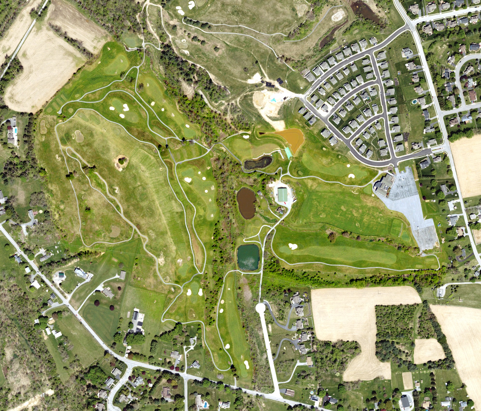 Aerial view of Bridgewater, PA