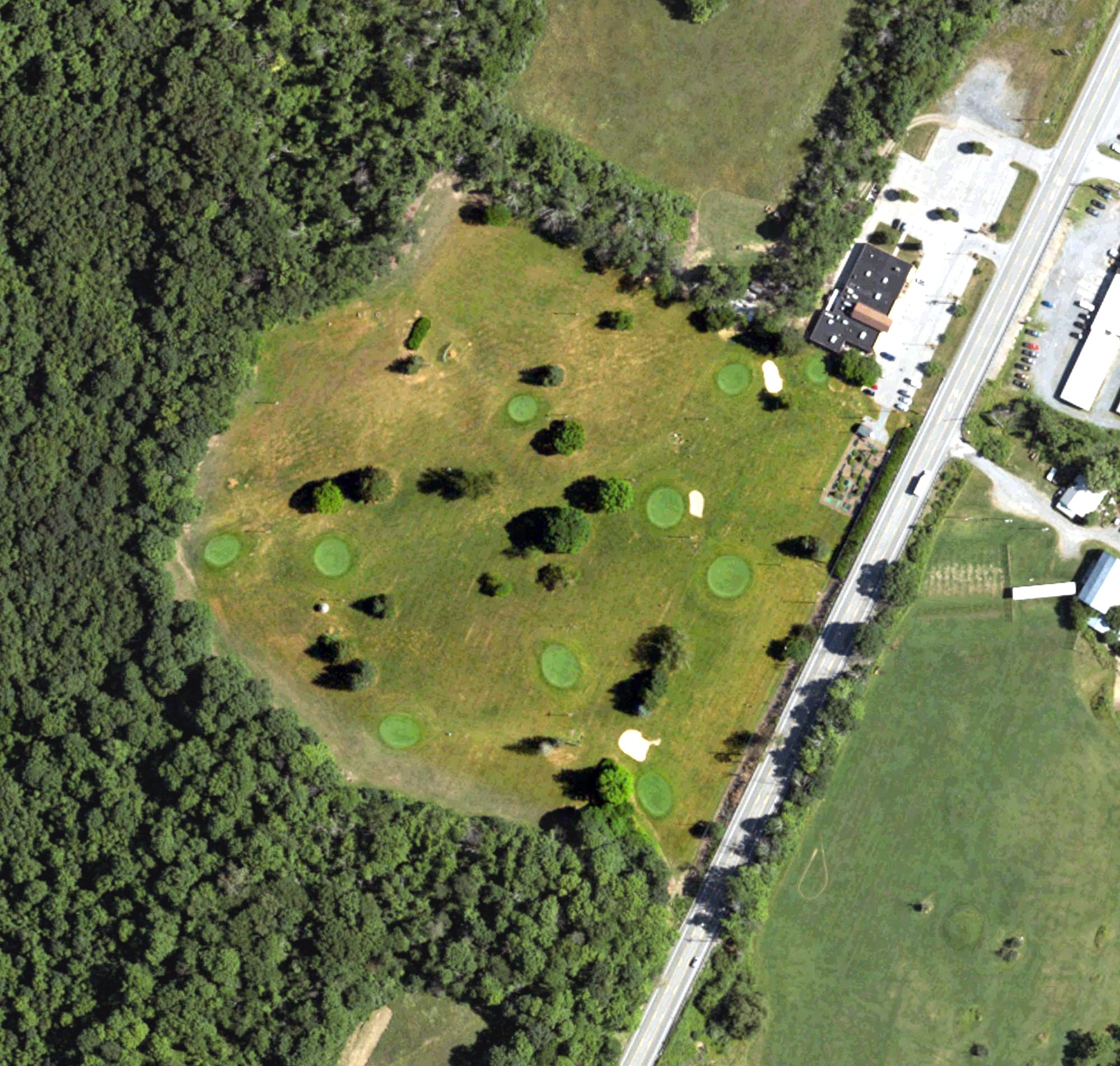 Aerial view of Burgi's Back 9, PA