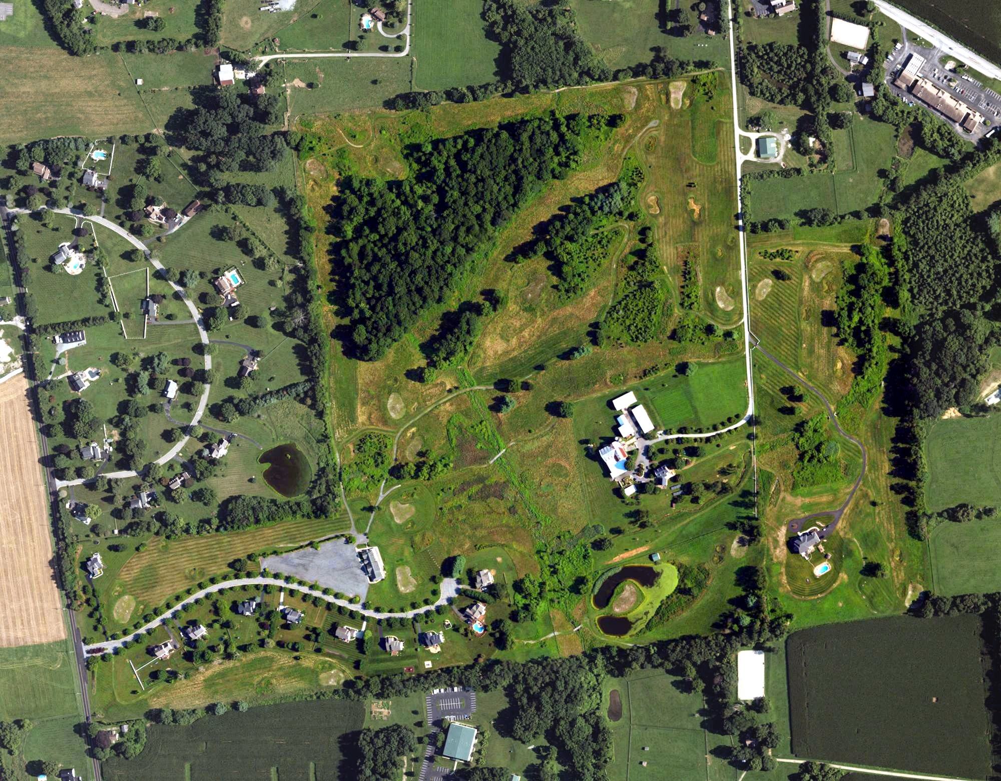 Aerial view of Chisel Creek Golf Course, PA
