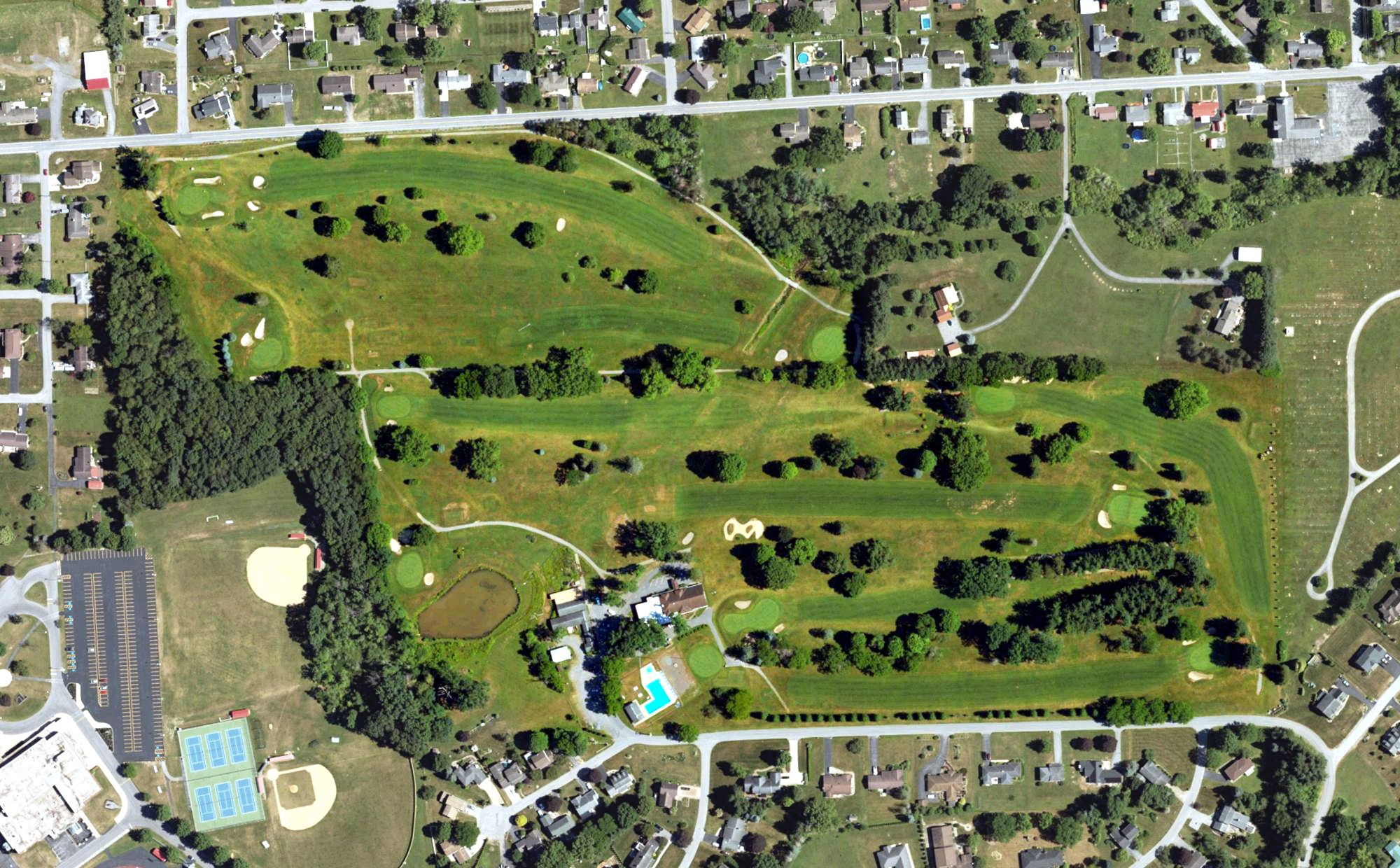 Aerial view of Clearfield Curwensville Country Club, PA