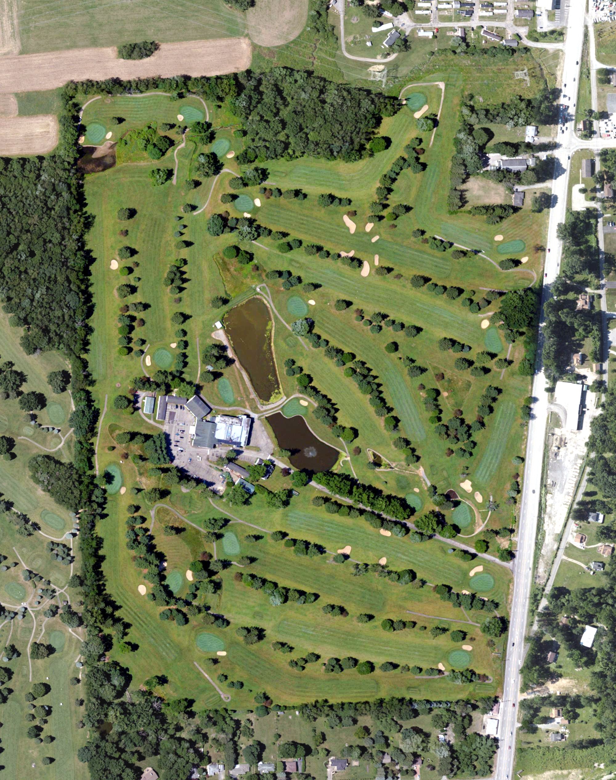 Aerial view of Conley Golf Resort, PA