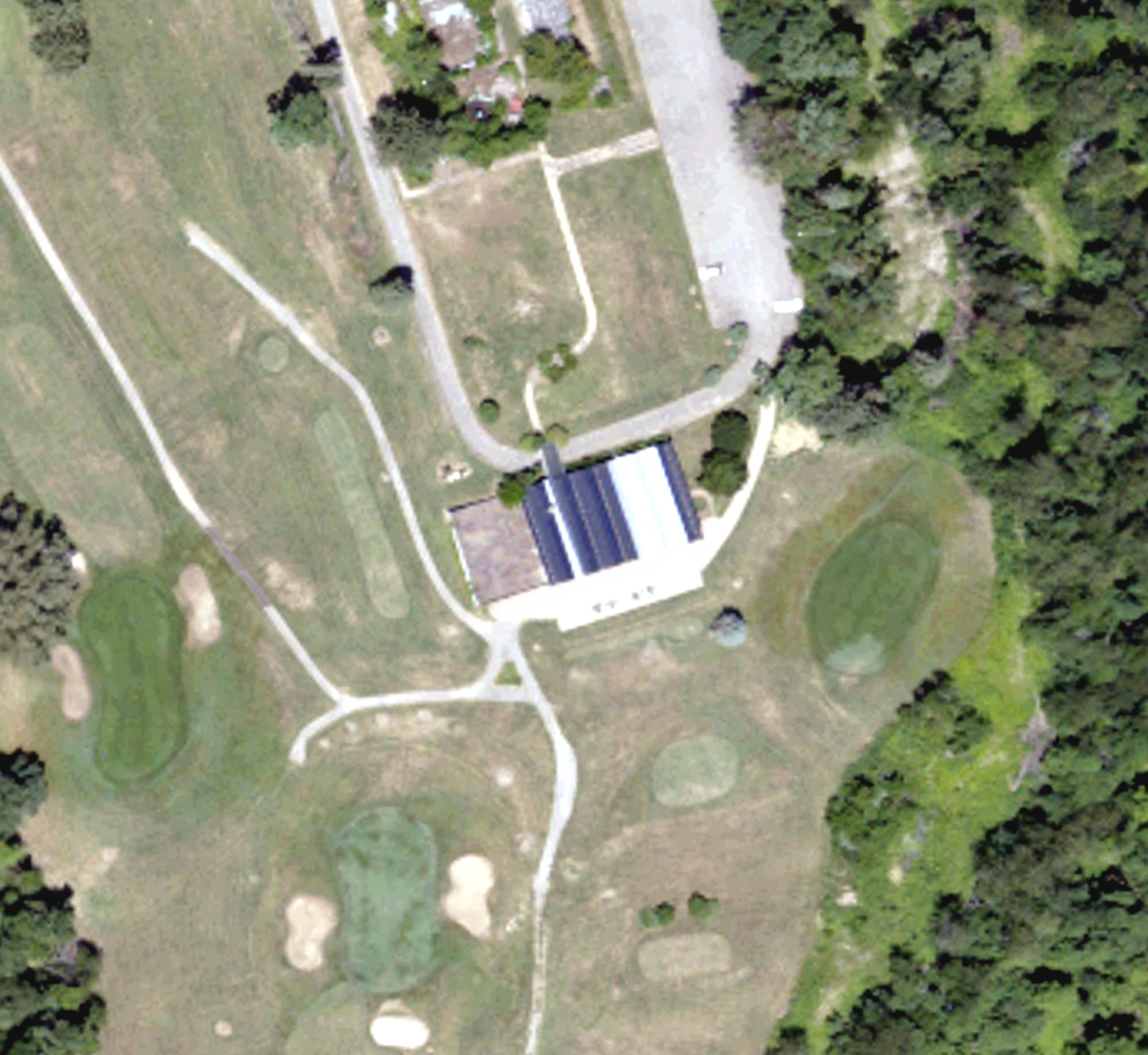 Aerial view of Deer Trails Country Club, PA