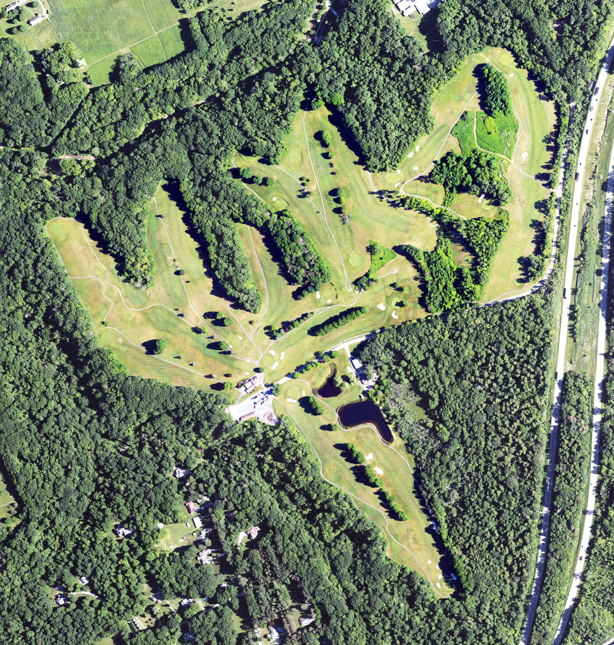 Aerial view of Erie Golf Club, PA