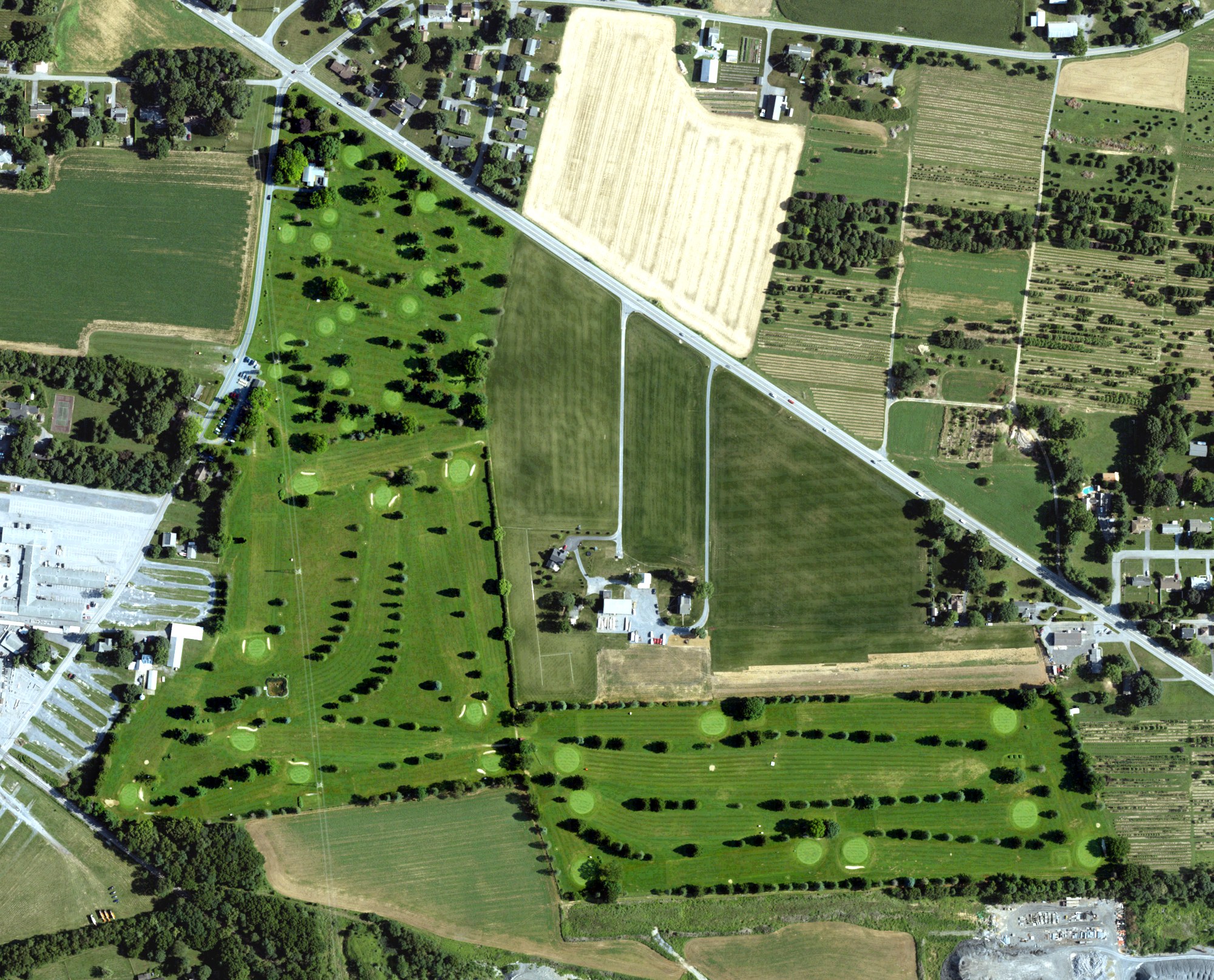 Aerial view of Evergreen Golf Inc., PA