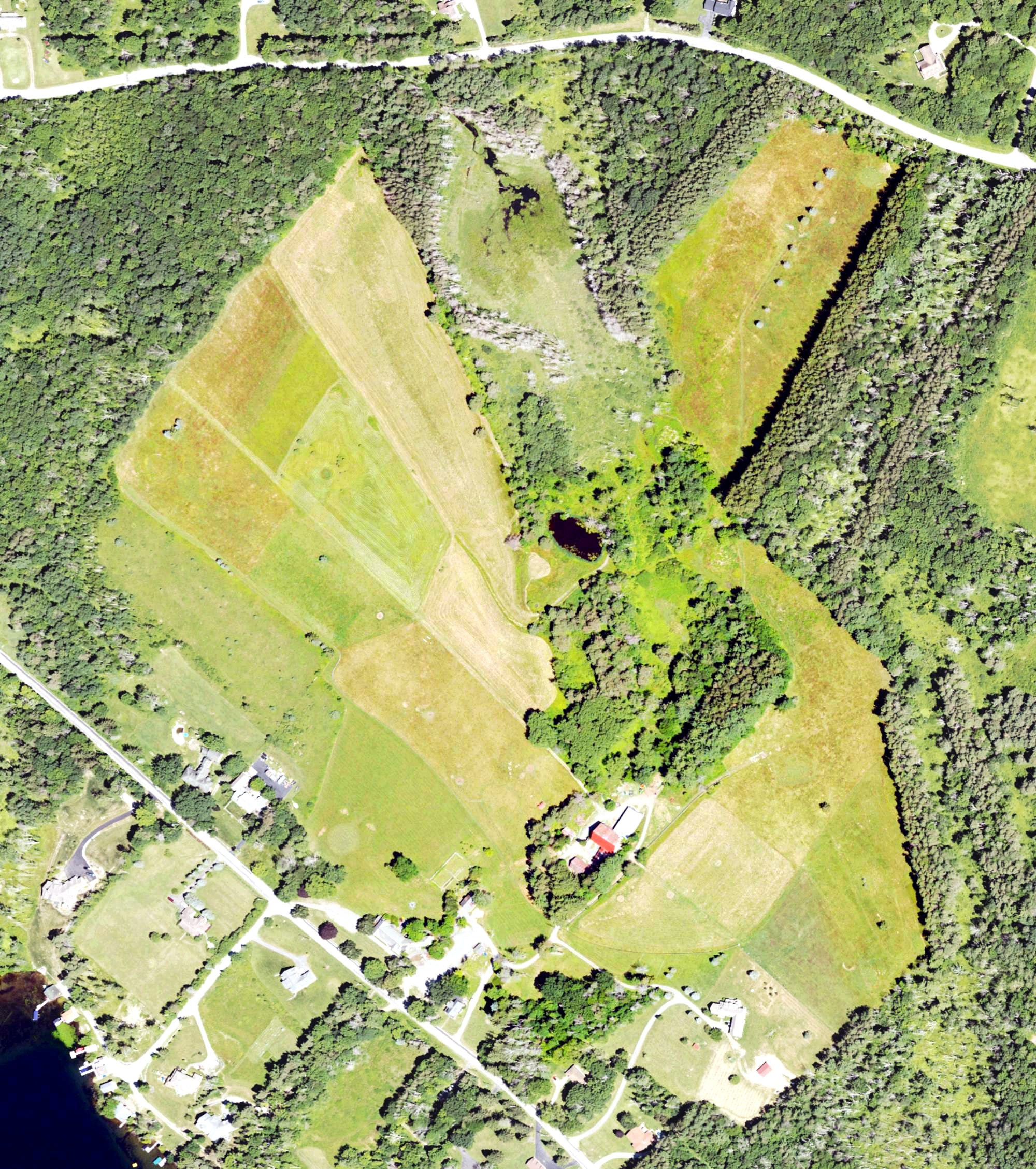 Aerial view of Fern Hall (closed), PA