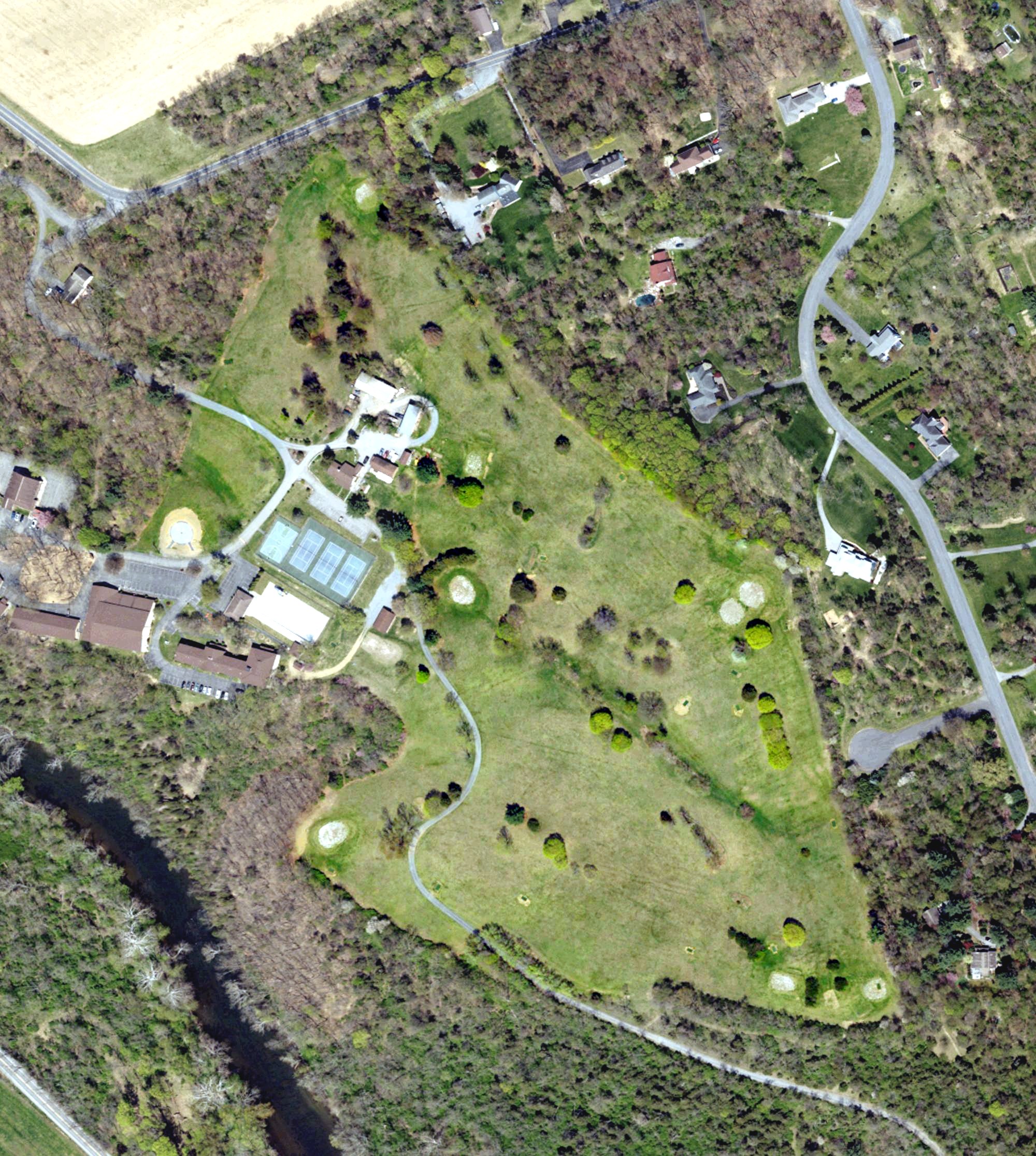 Aerial view of Forest Hills Golf Course, PA