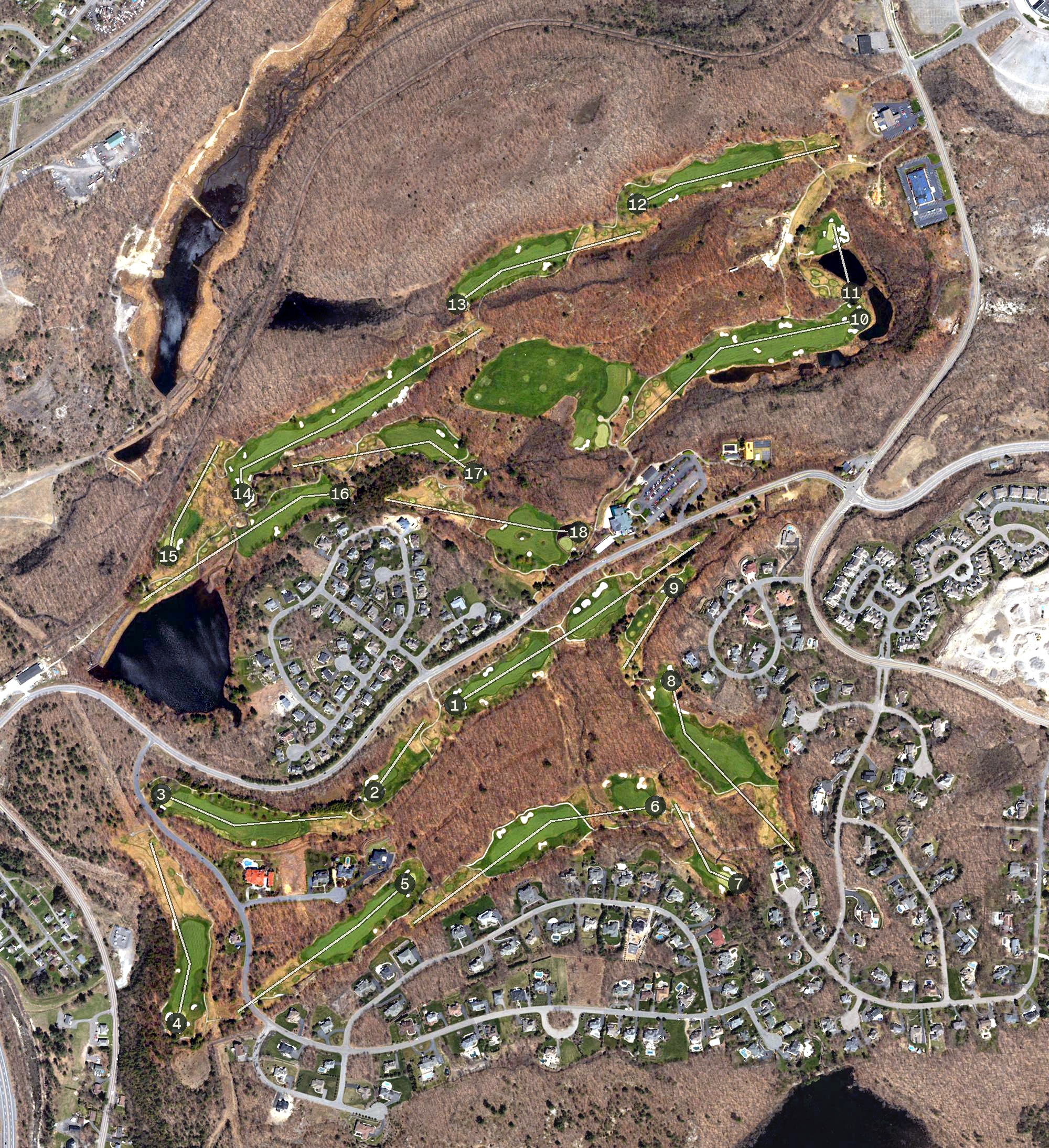 Aerial view of Glenmaura National Golf Club, PA