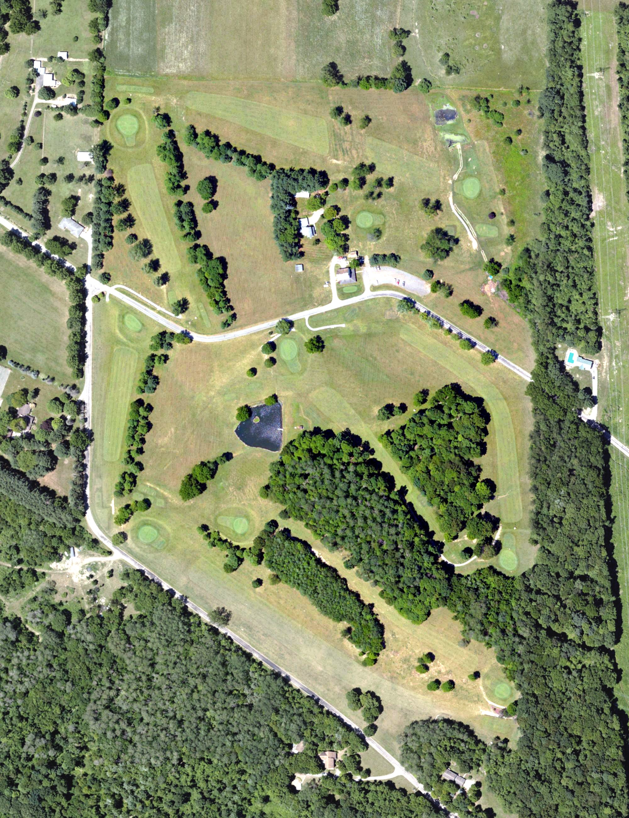 Aerial view of Grassy Lanes, PA