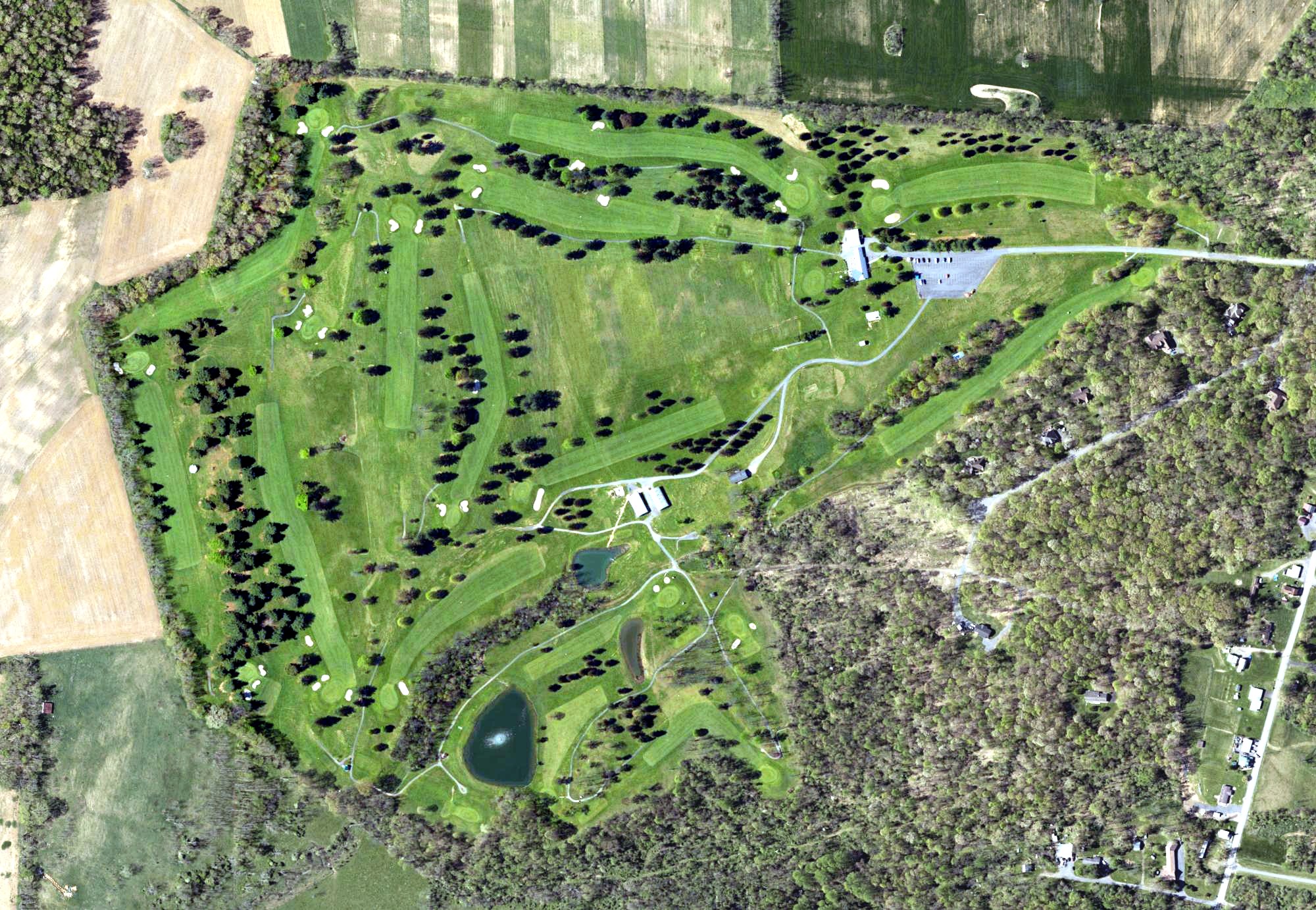 Aerial view of Great Cove Golf Course, PA