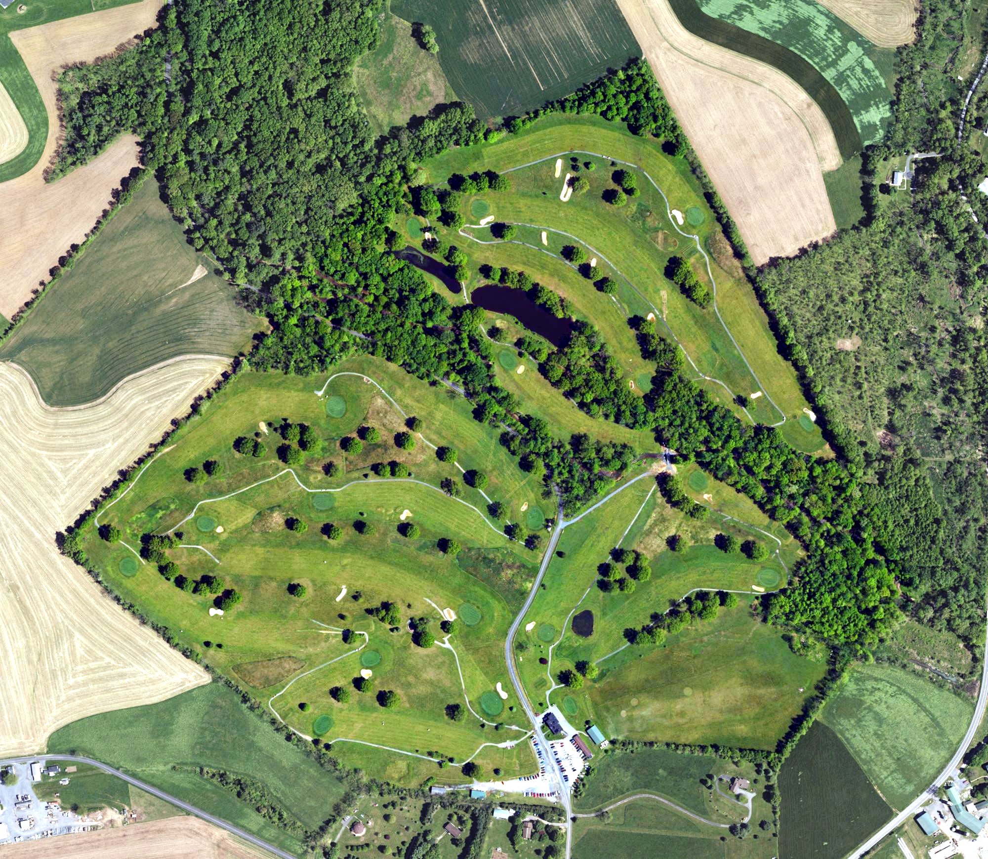 Aerial view of Green Acres Golf Course, PA