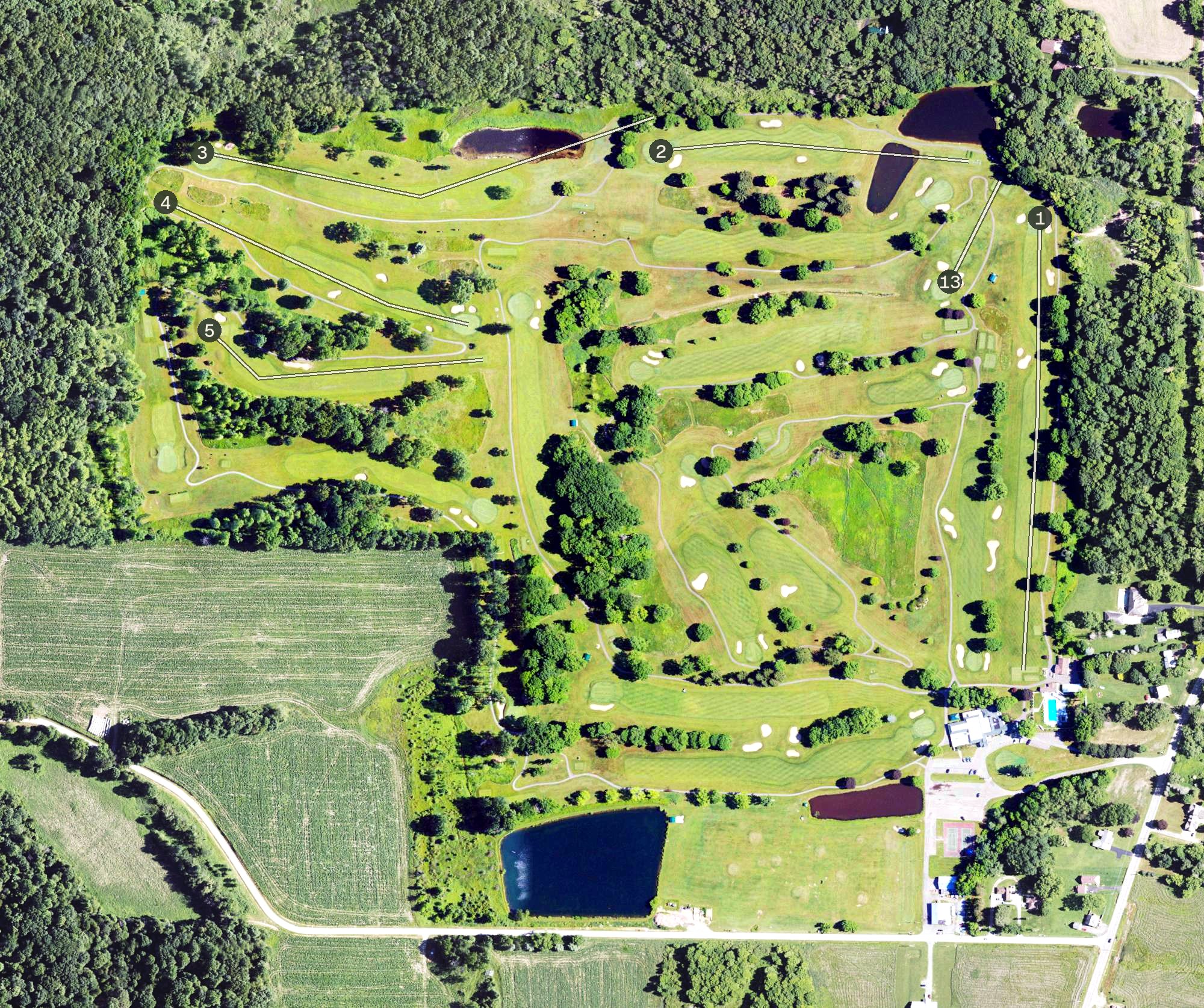 Aerial view of Hailwood, PA
