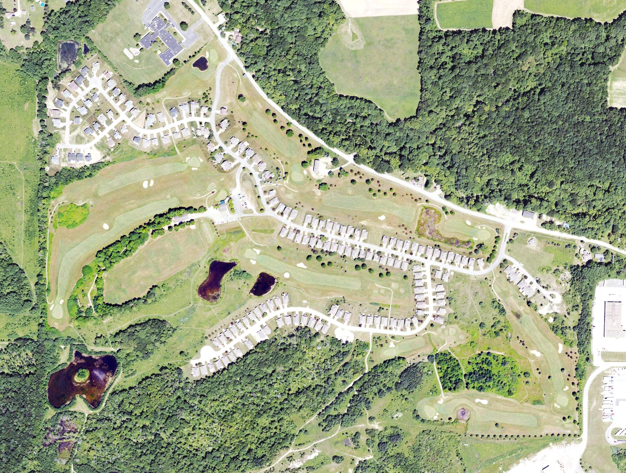 Aerial view of Harbor Ridge Golf Course, PA