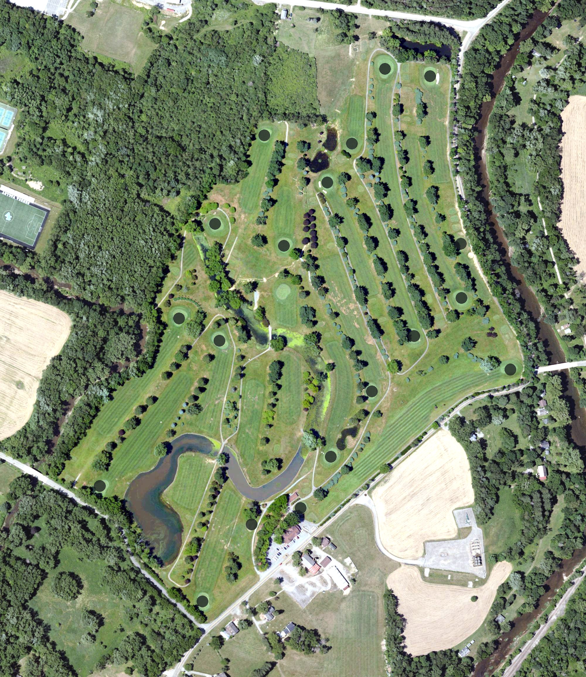 Aerial view of Hartmann's Golf Course, PA