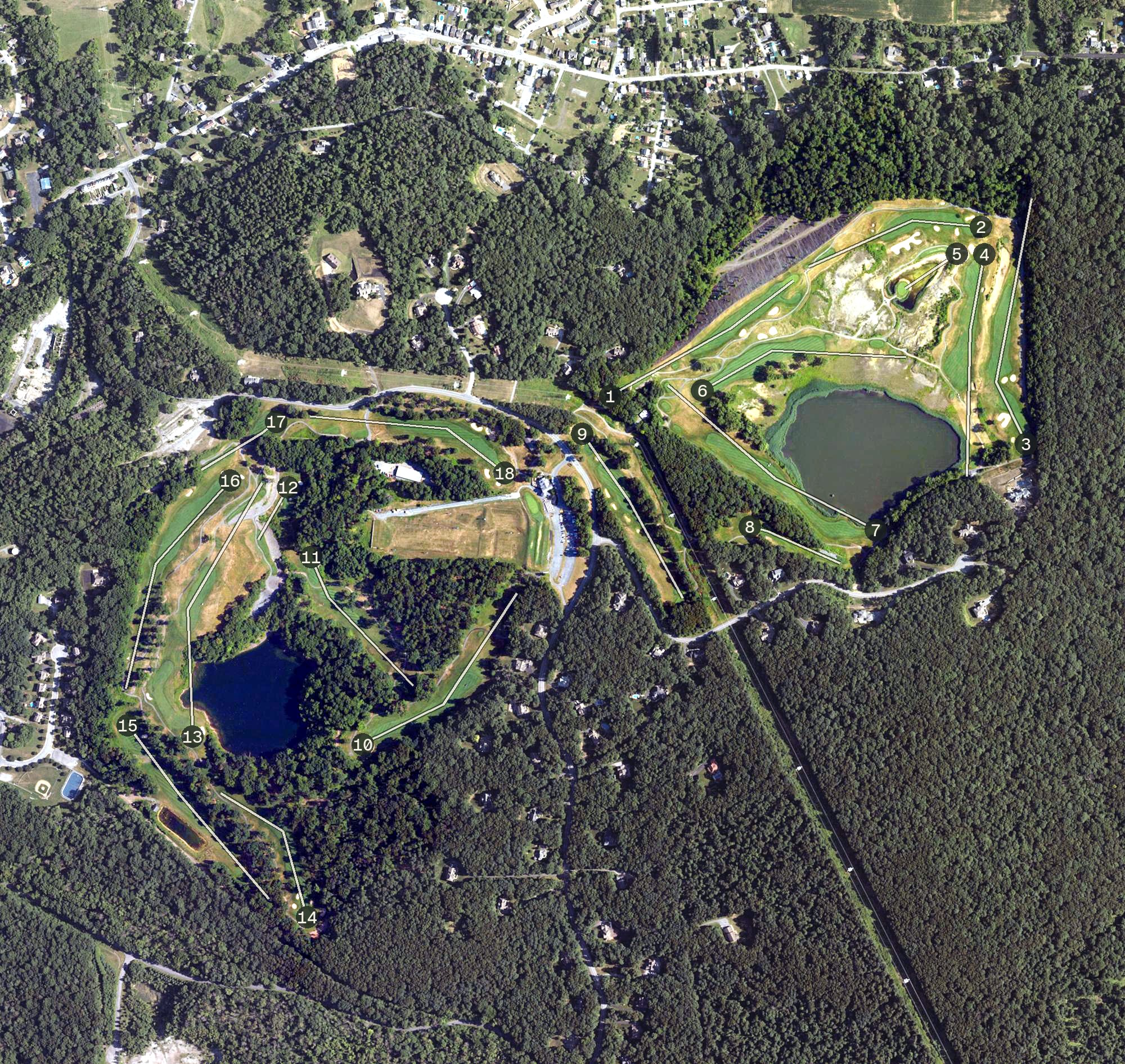 Aerial view of Iron Valley Golf Club, PA