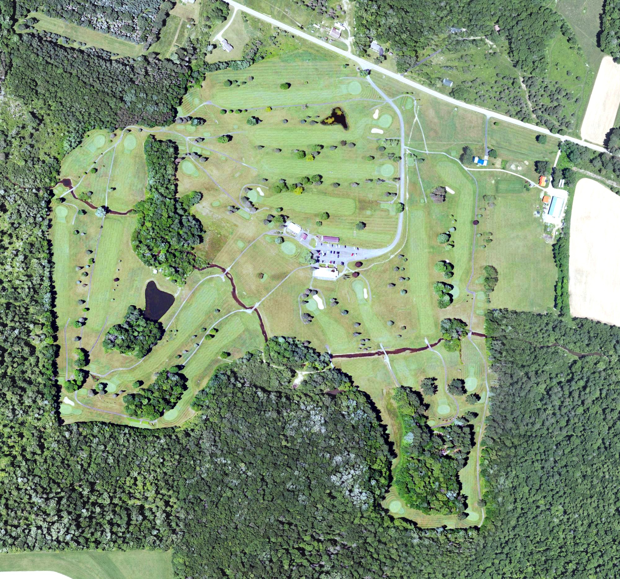 Aerial view of Jackson Valley Golf Course, PA
