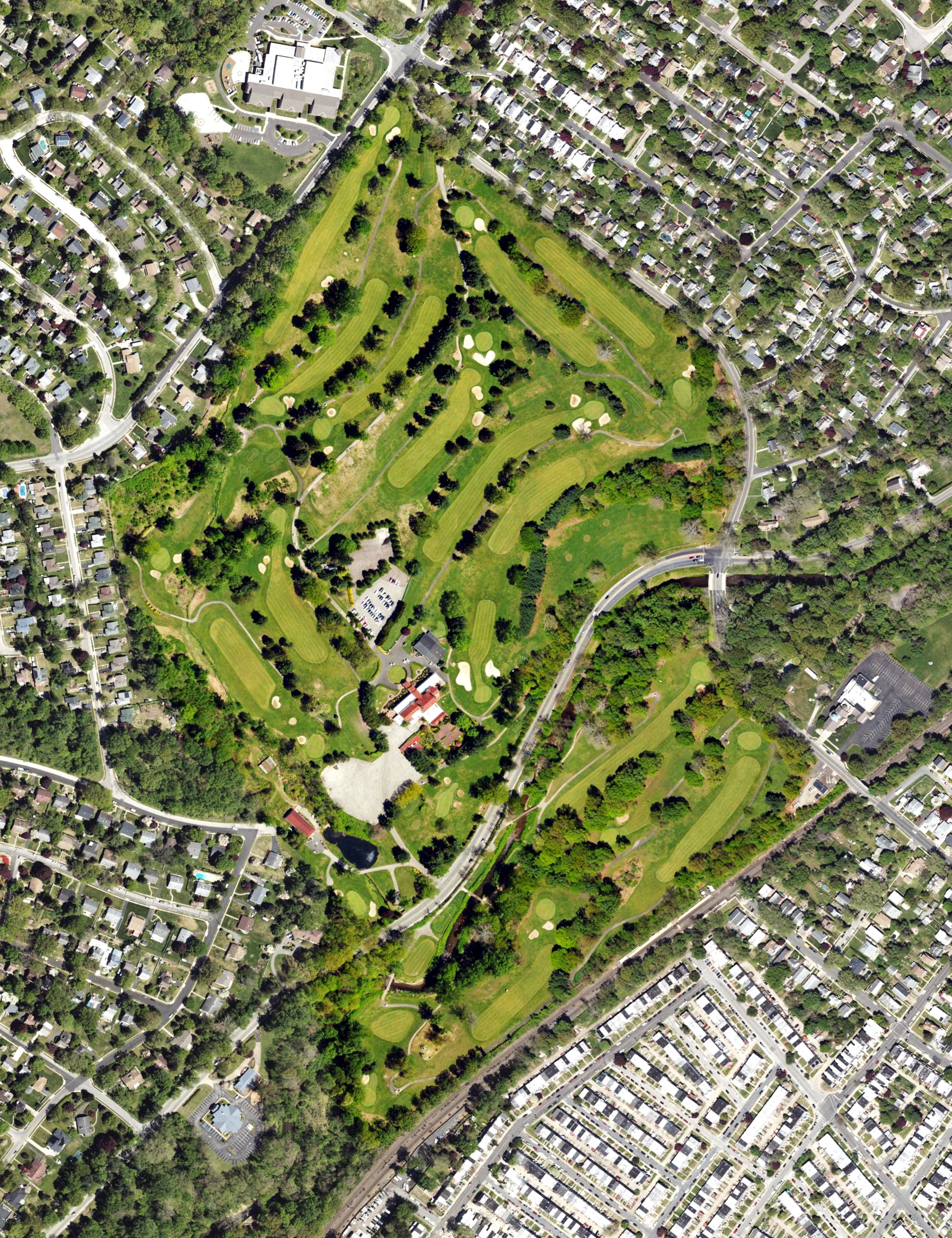 Aerial view of JC Melrose Country Club, PA