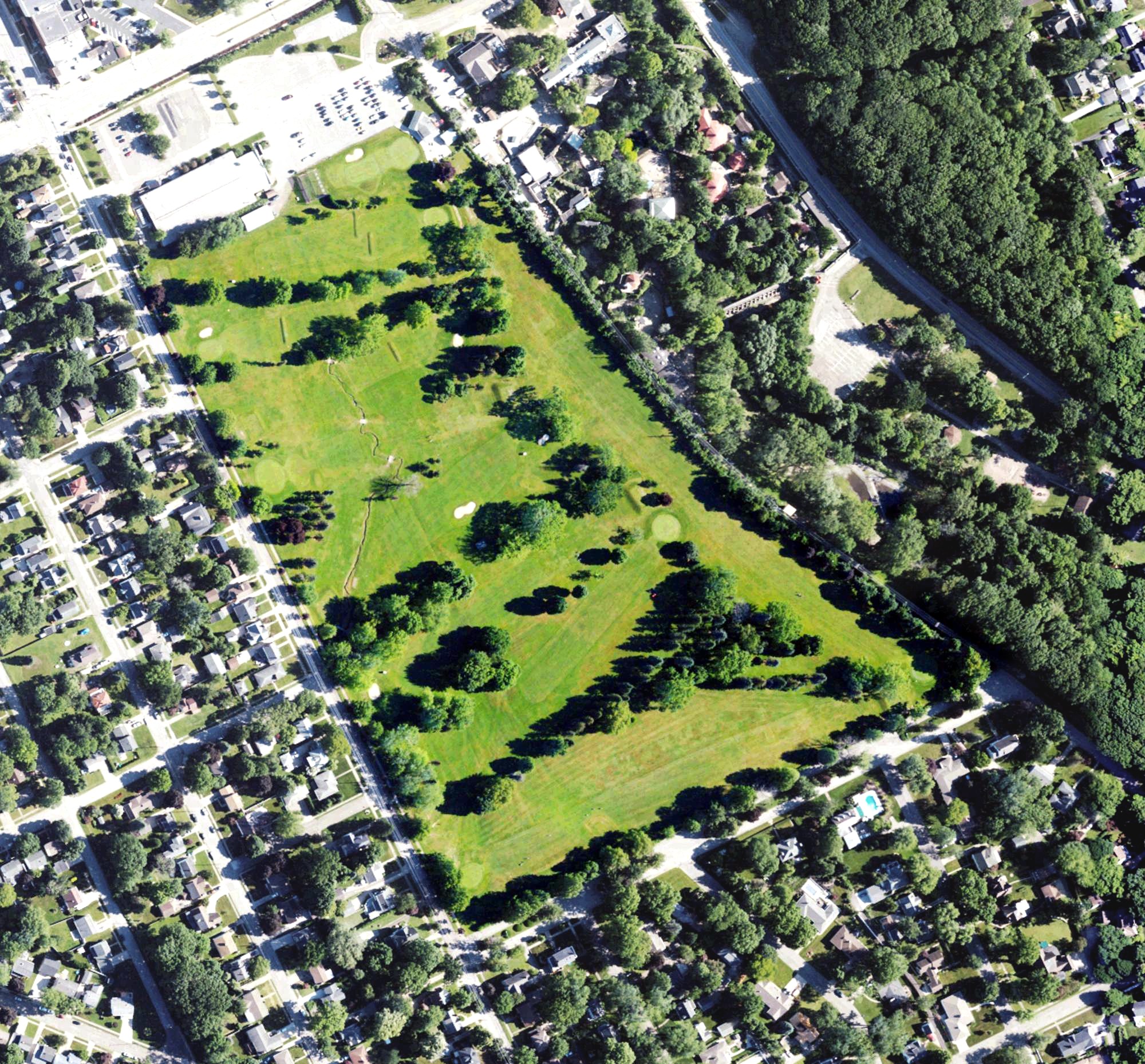Aerial view of Joseph C. Martin Golf Course, PA