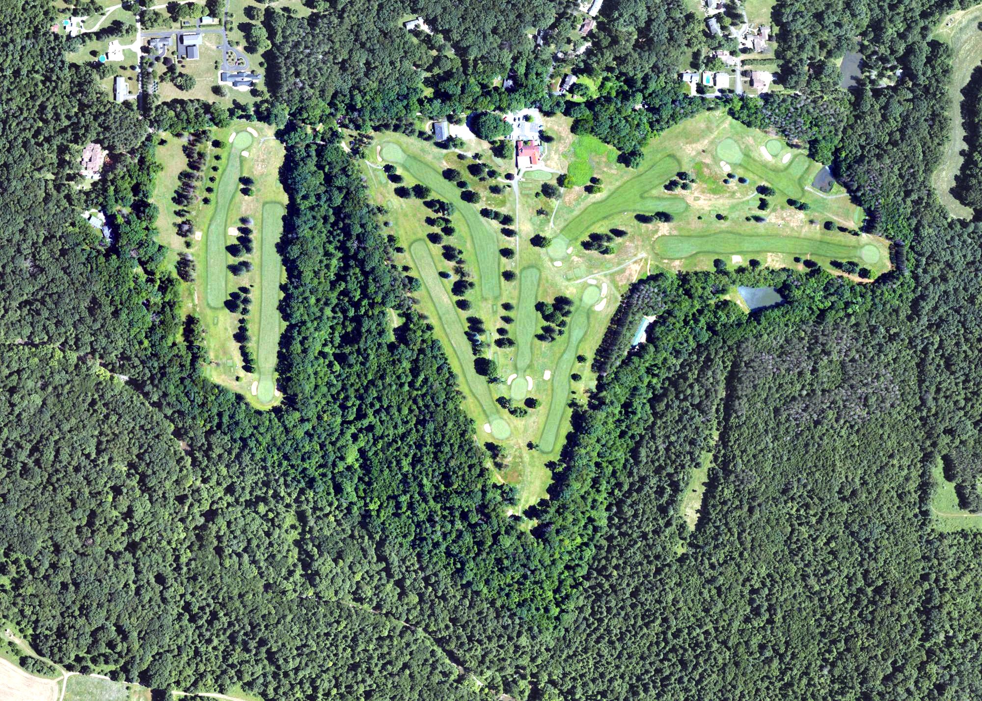 Aerial view of Kittanning Country Club, PA