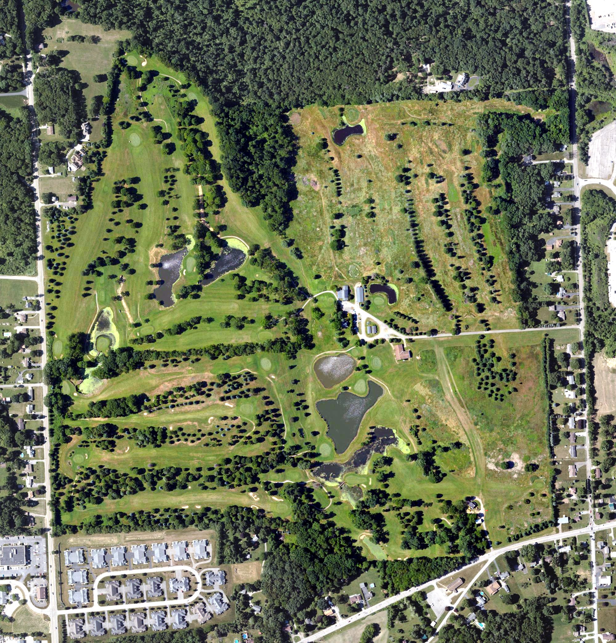 Aerial view of Krendale Golf Course, PA